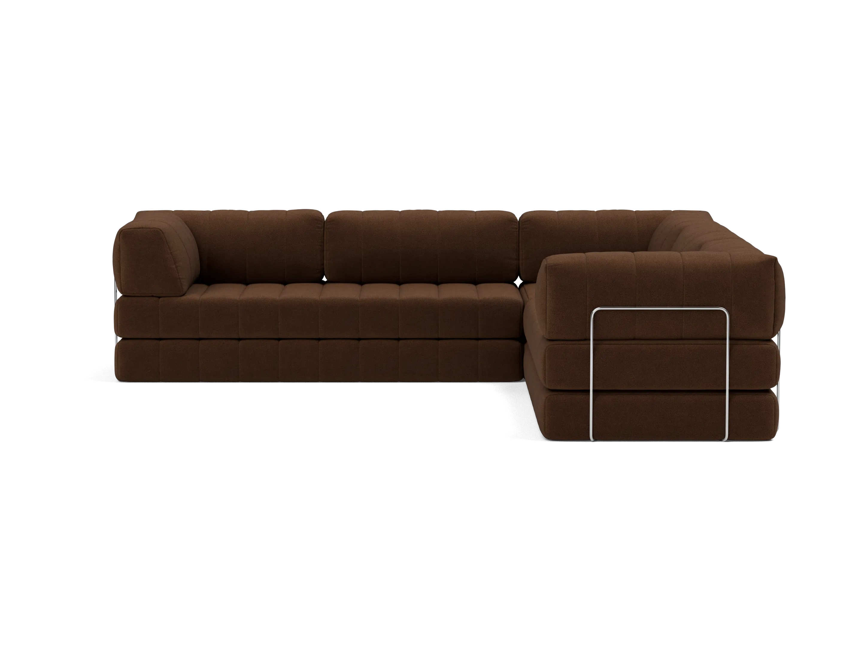 CozyPad Corner Sectional Sleeper Sofa with Arms