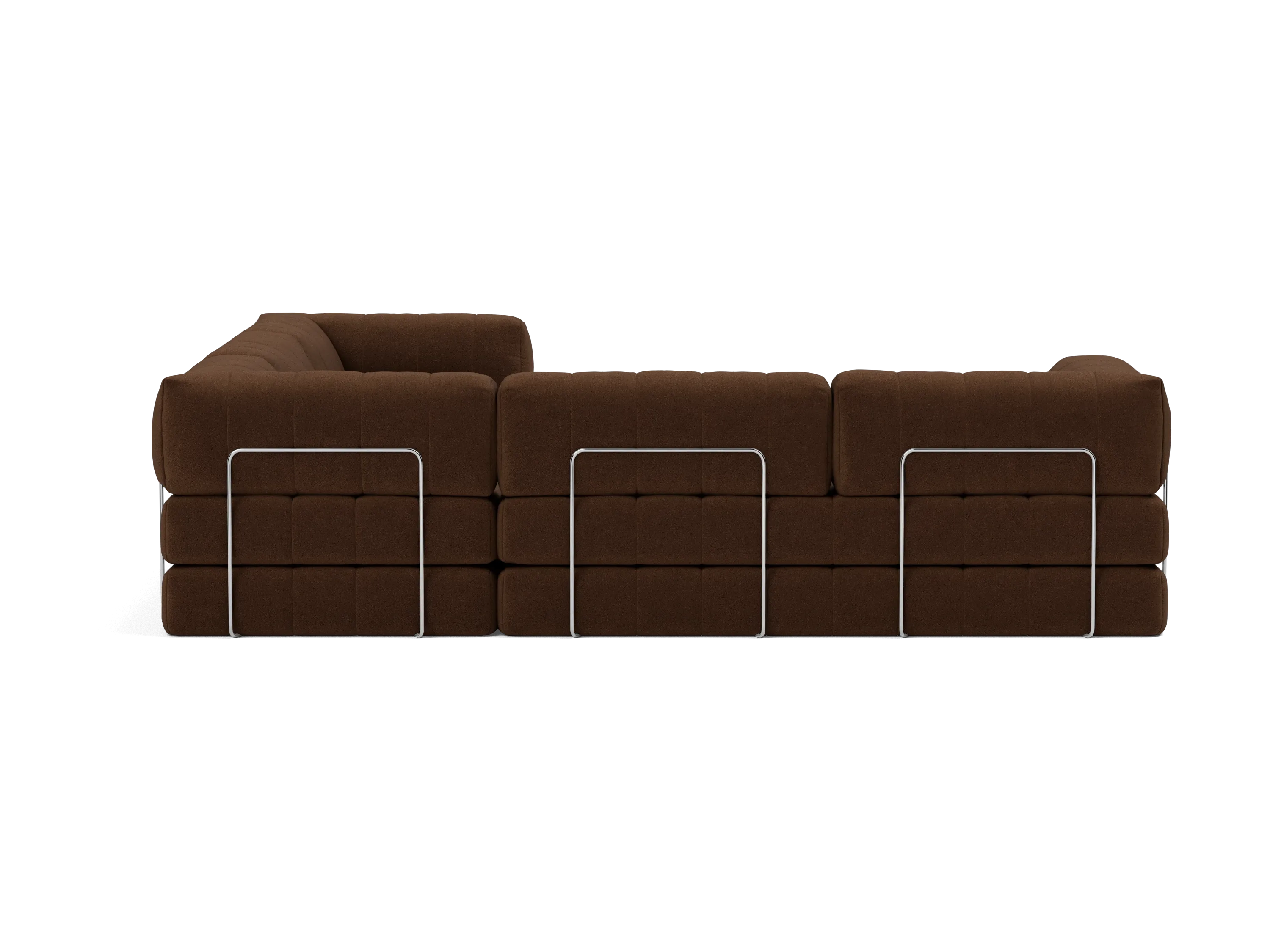 CozyPad Corner Sectional Sleeper Sofa with Arms
