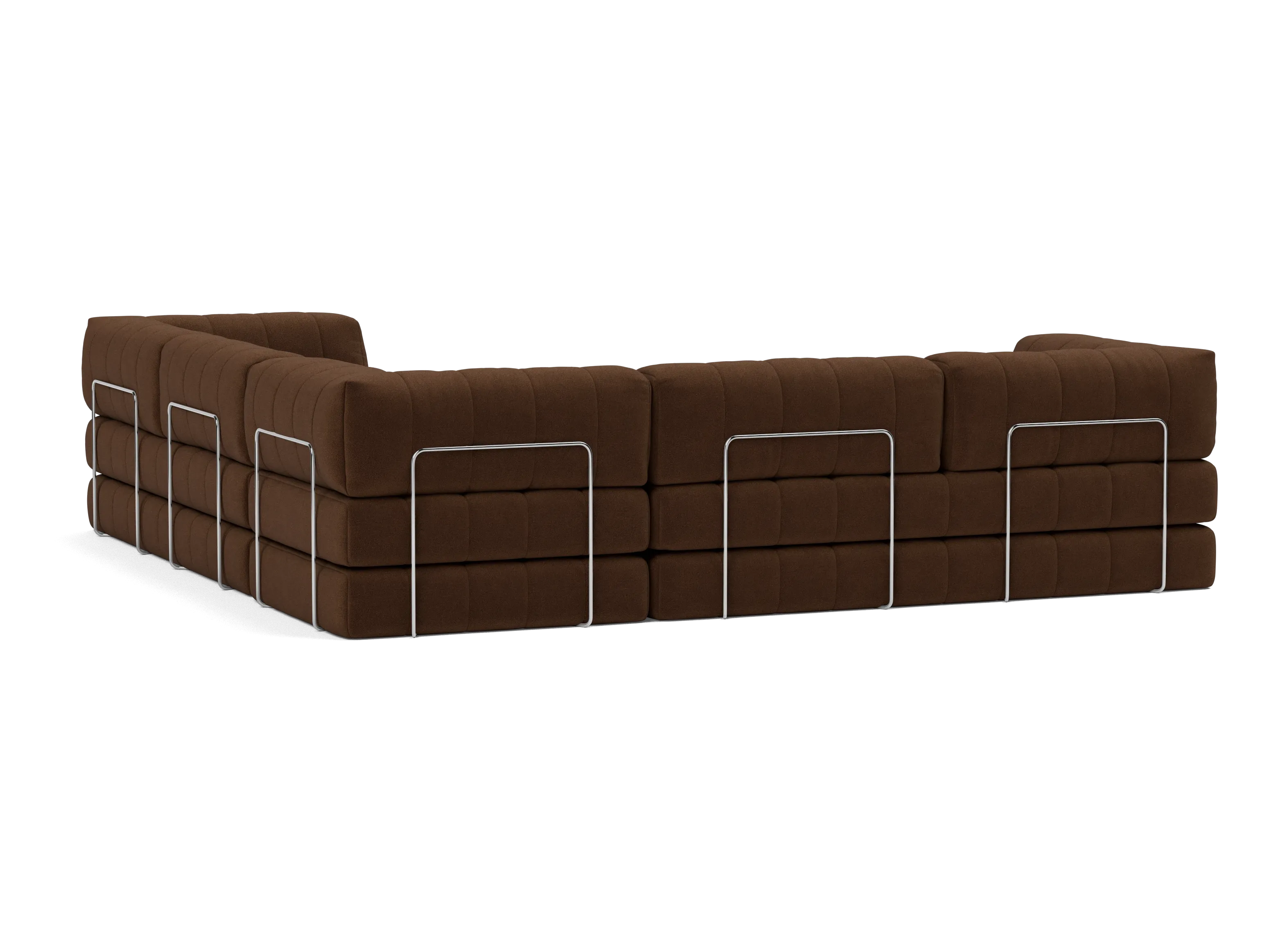 CozyPad Corner Sectional Sleeper Sofa with Arms