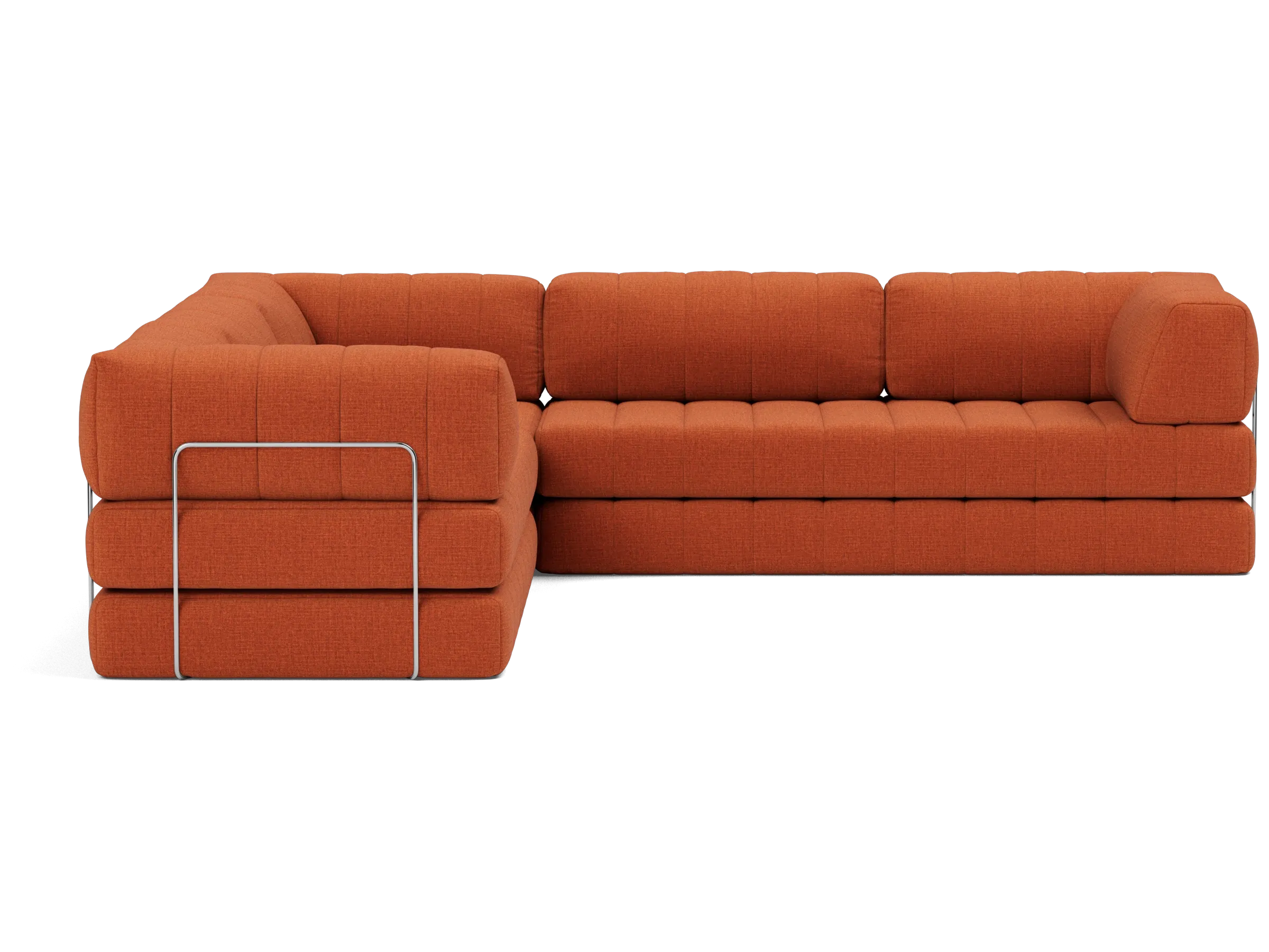 CozyPad Corner Sectional Sleeper Sofa with Arms