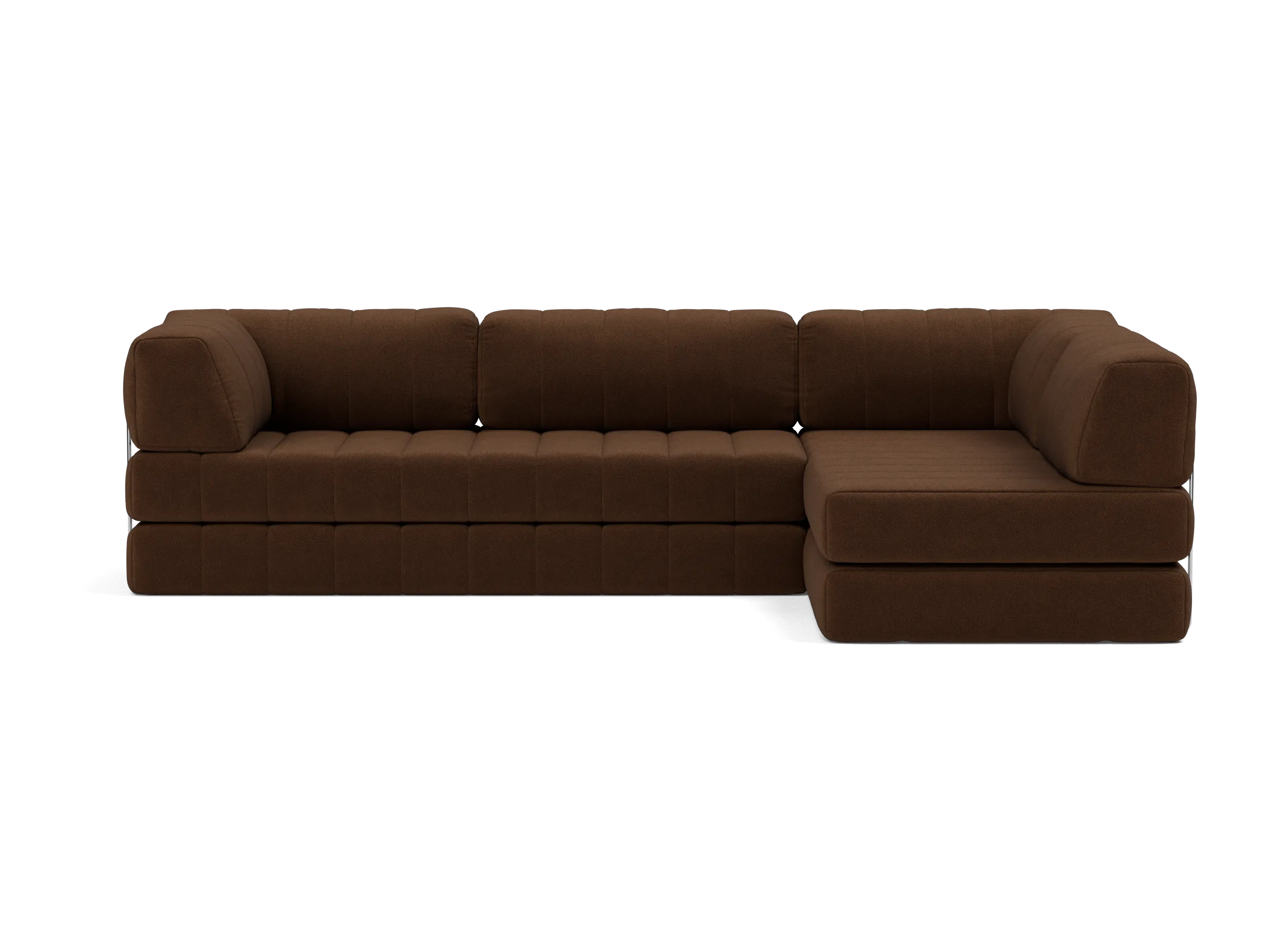 CozyPad Sectional Sleeper Sofa with Arms