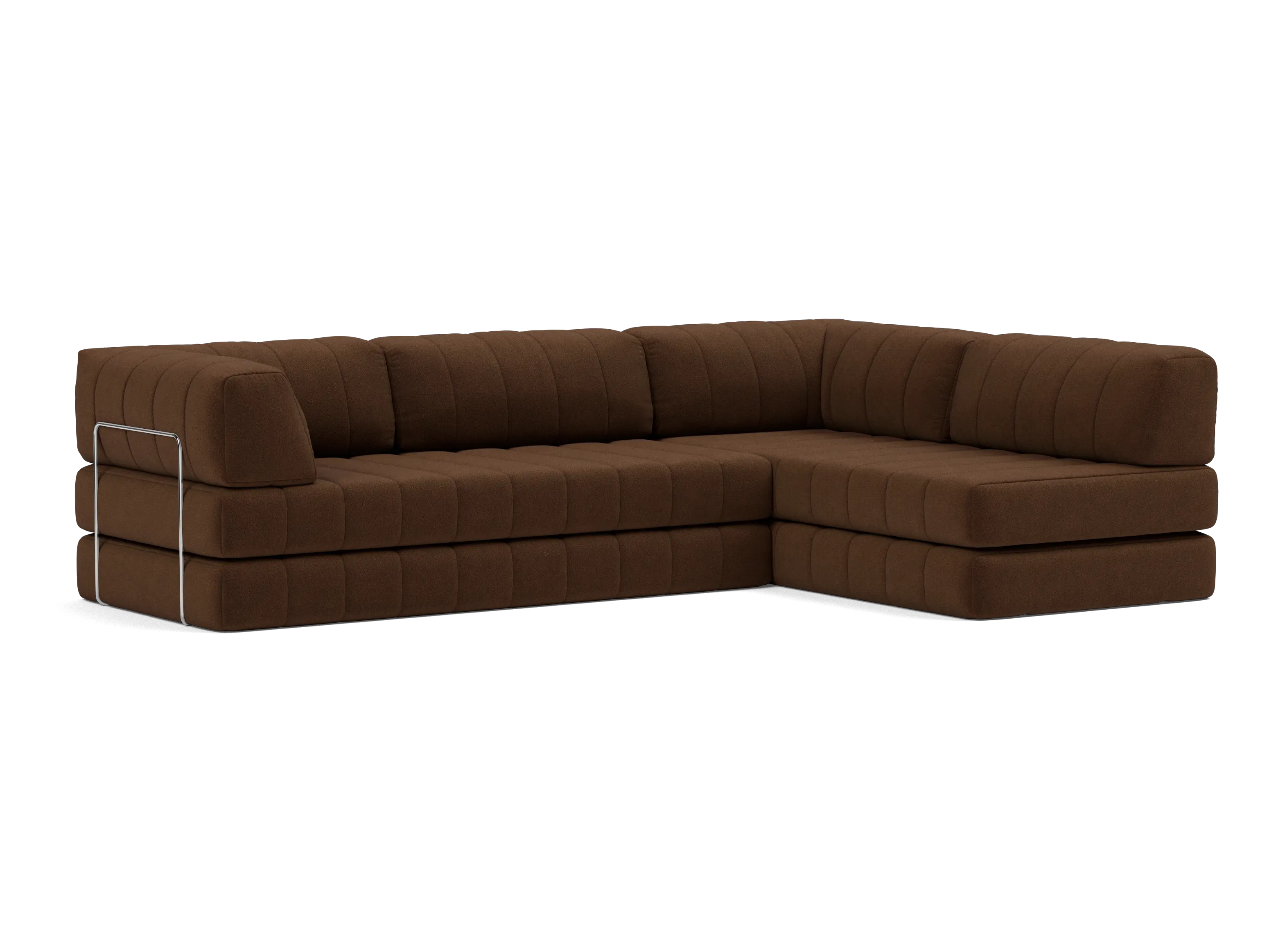 CozyPad Sectional Sleeper Sofa with Arms