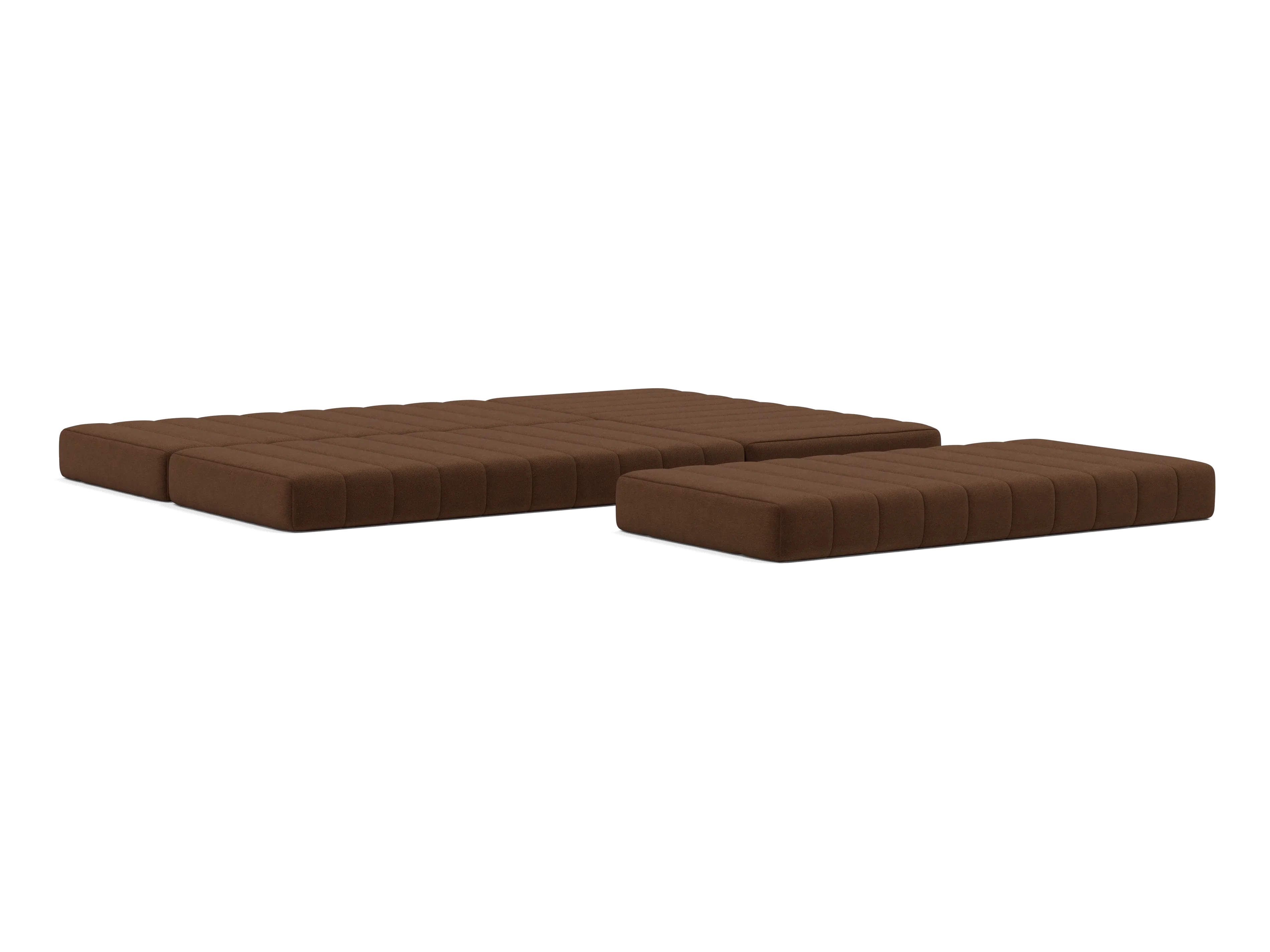 CozyPad Sectional Sleeper Sofa with Arms