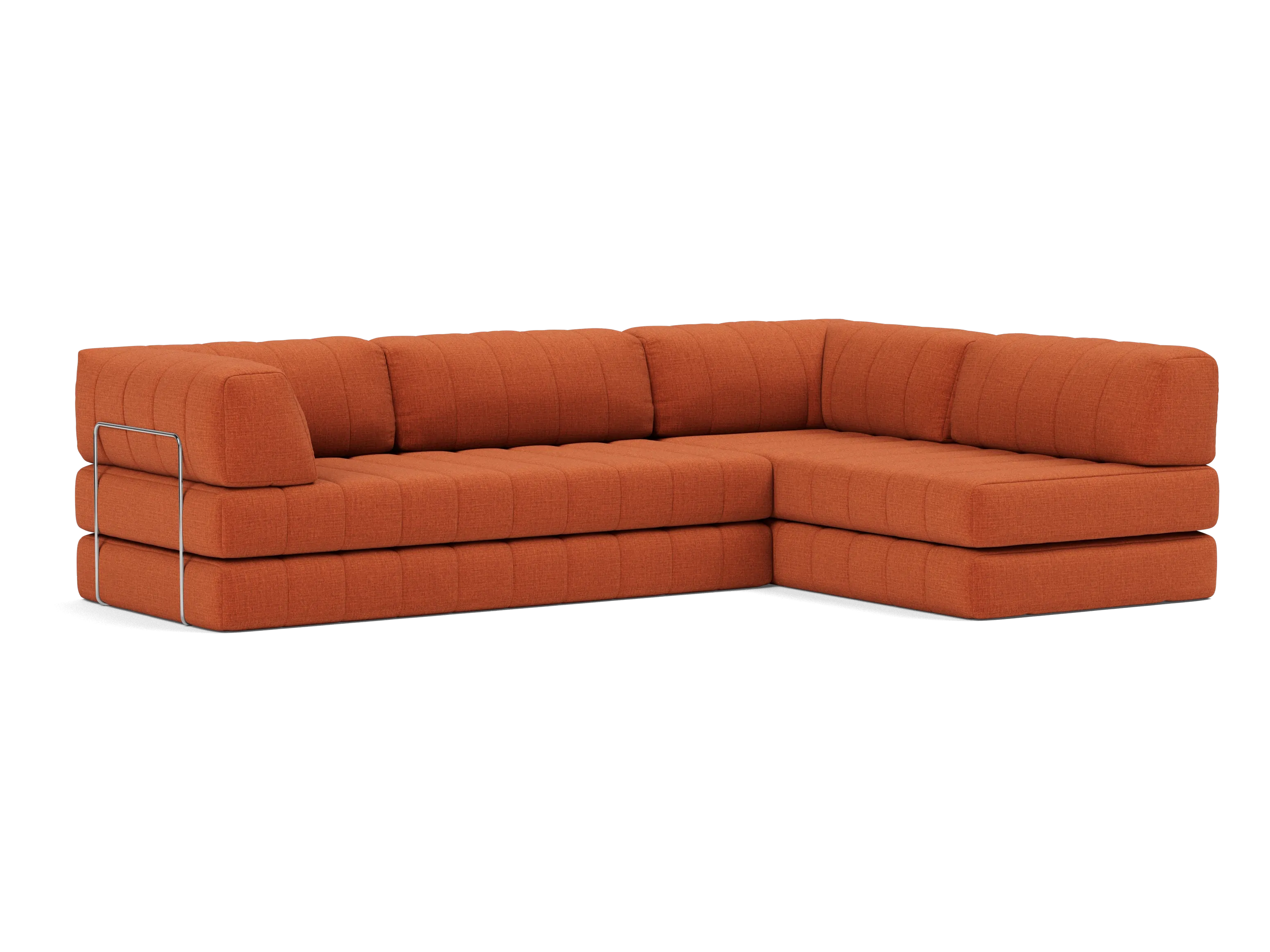 CozyPad Sectional Sleeper Sofa with Arms