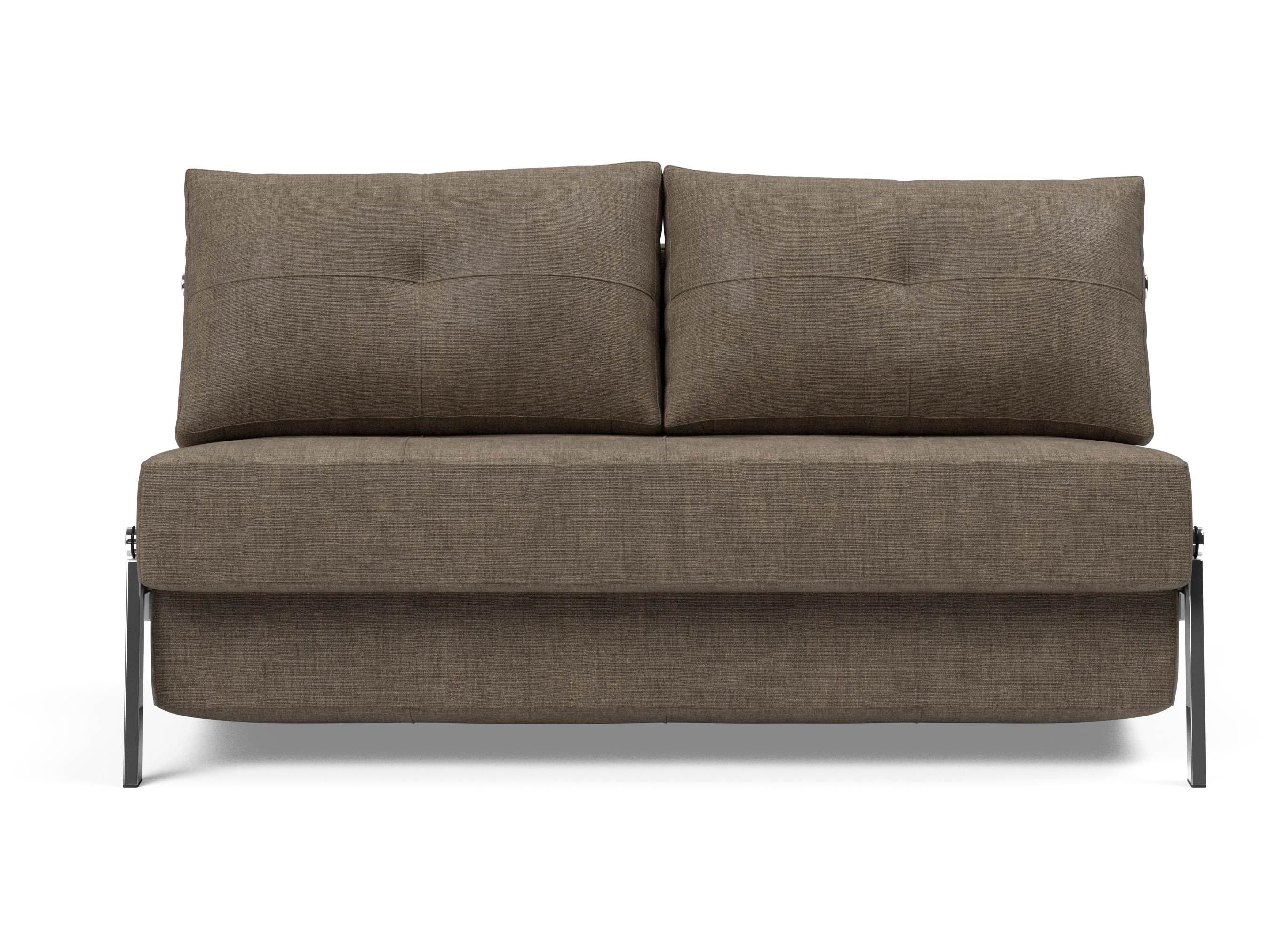 Cubed Full-Size Sofa Bed with Chrome Legs