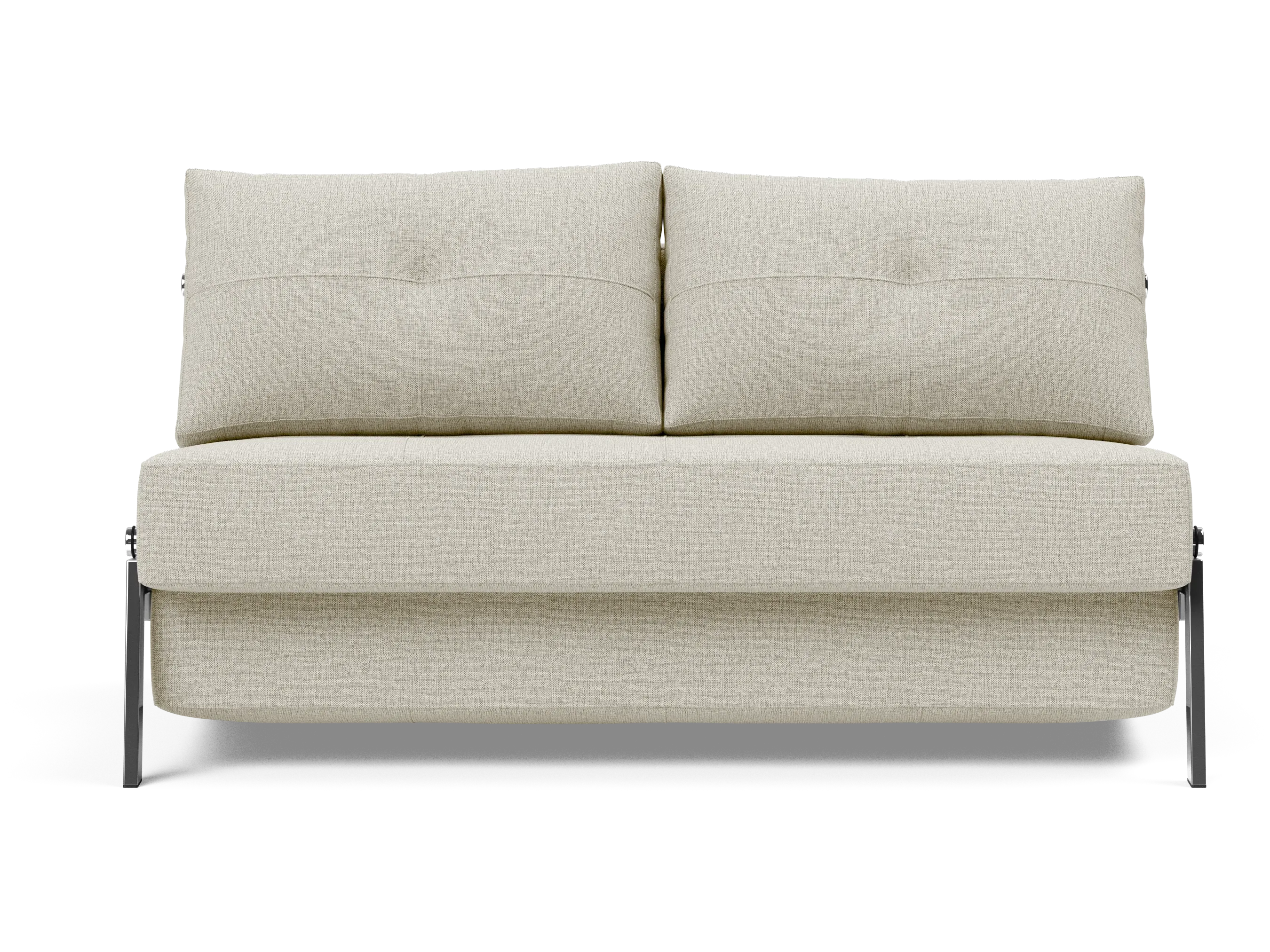 Cubed Full-Size Sofa Bed with Chrome Legs