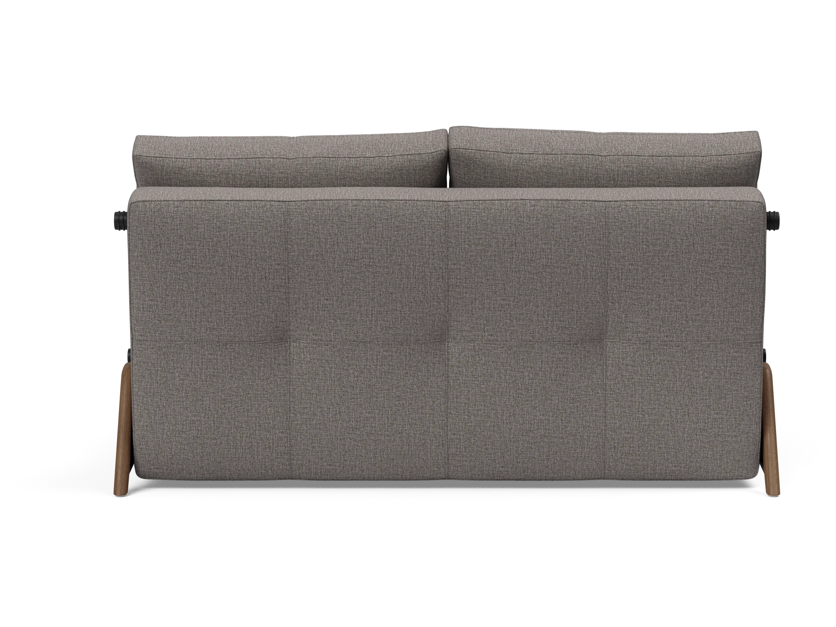Cubed Full-Size Sofa Bed with Dark Wood Legs