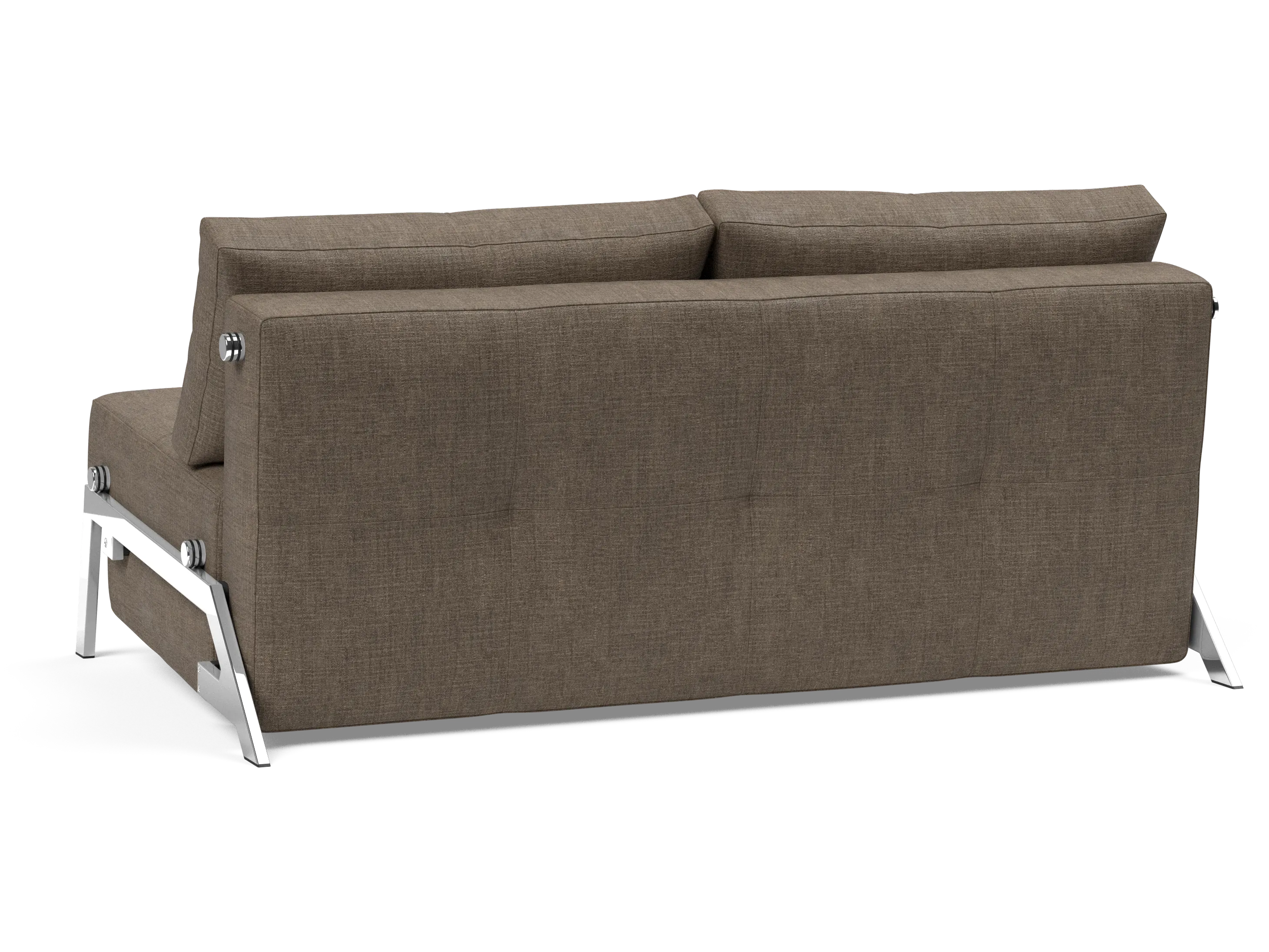 Cubed Queen-Size Sofa Bed with Chrome Legs