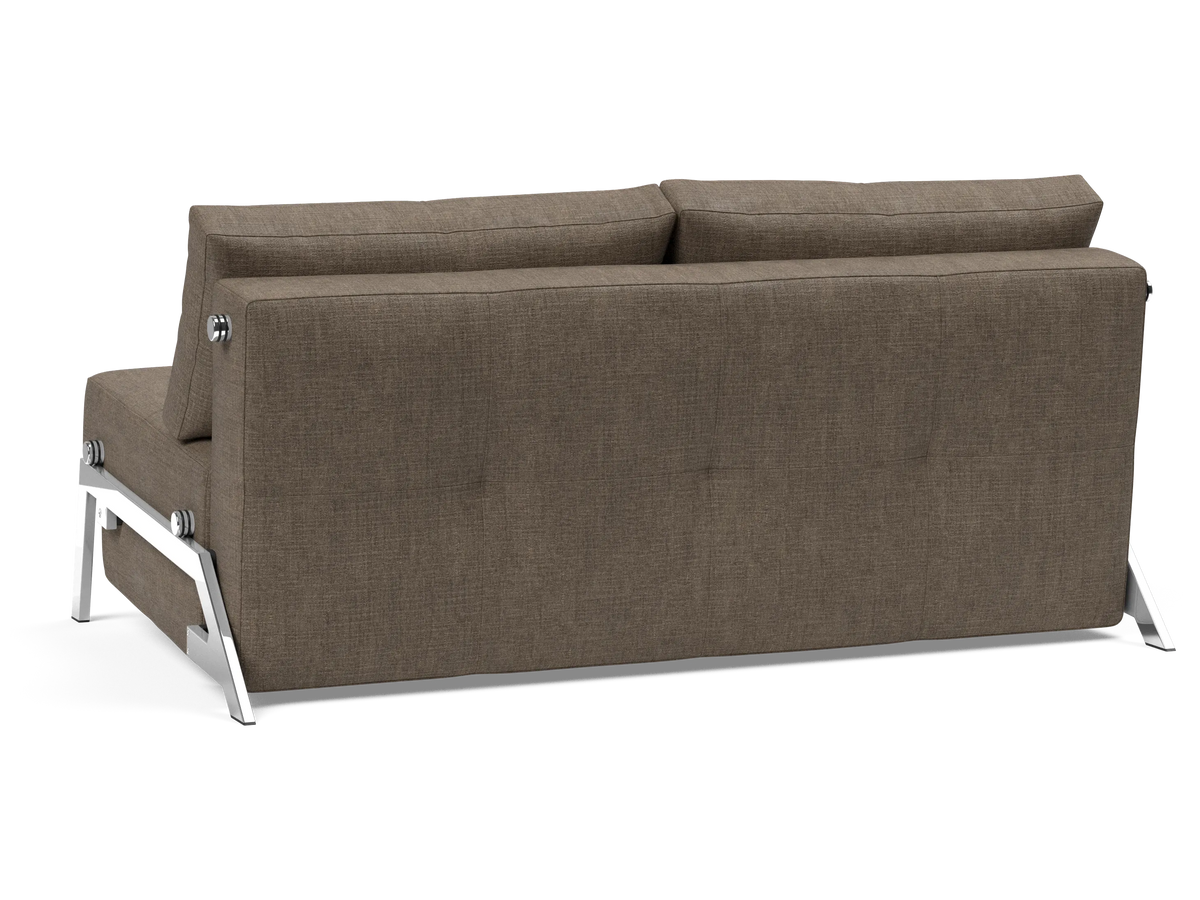 Cubed Queen-Size Sofa Bed with Chrome Legs
