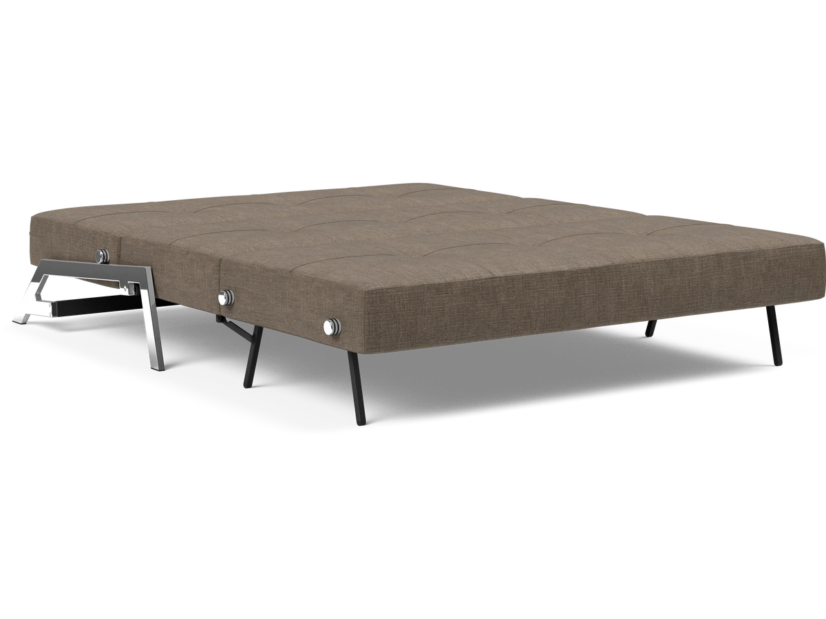Cubed Queen-Size Sofa Bed with Chrome Legs