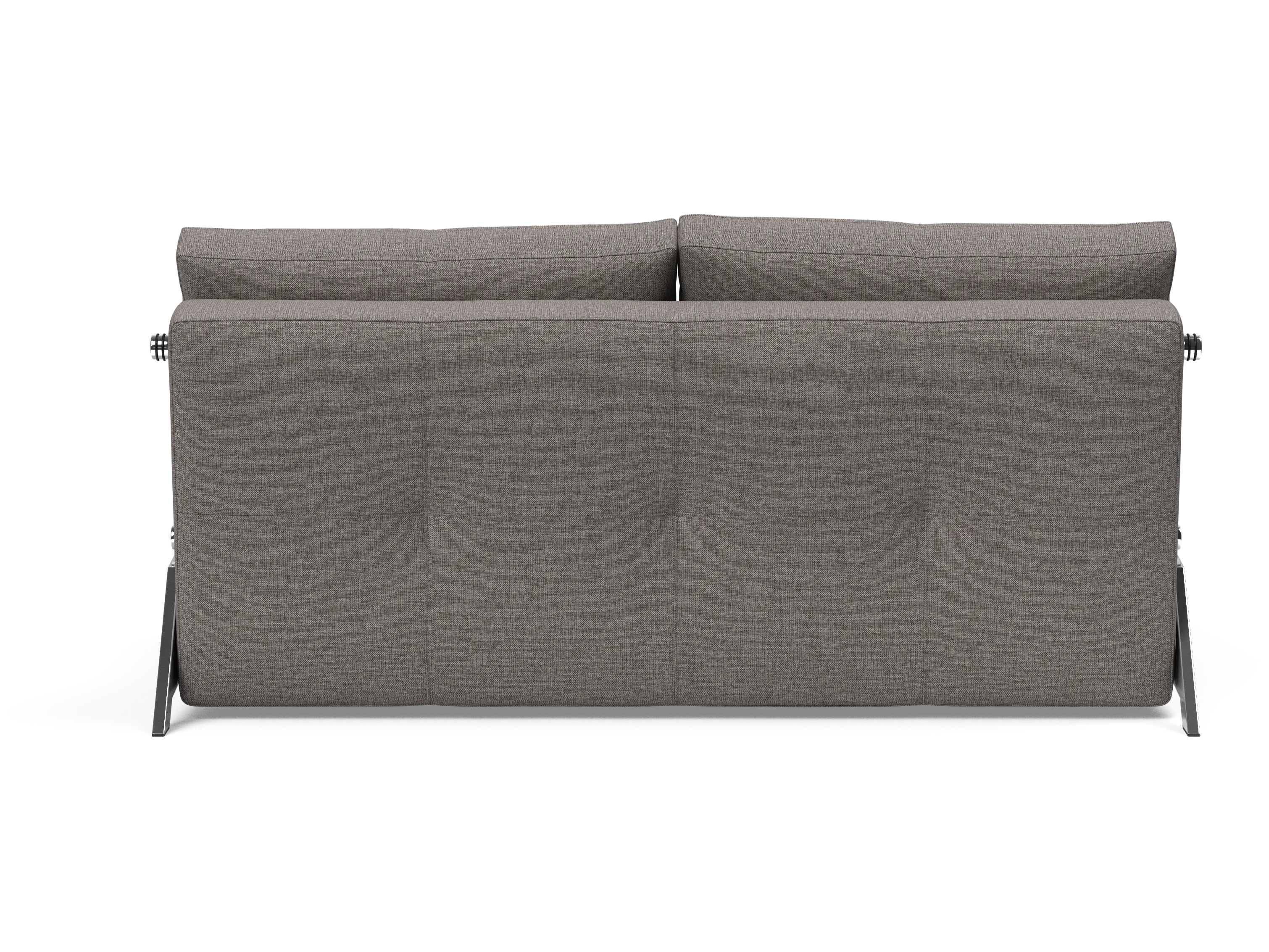 Cubed Queen-Size Sofa Bed with Chrome Legs
