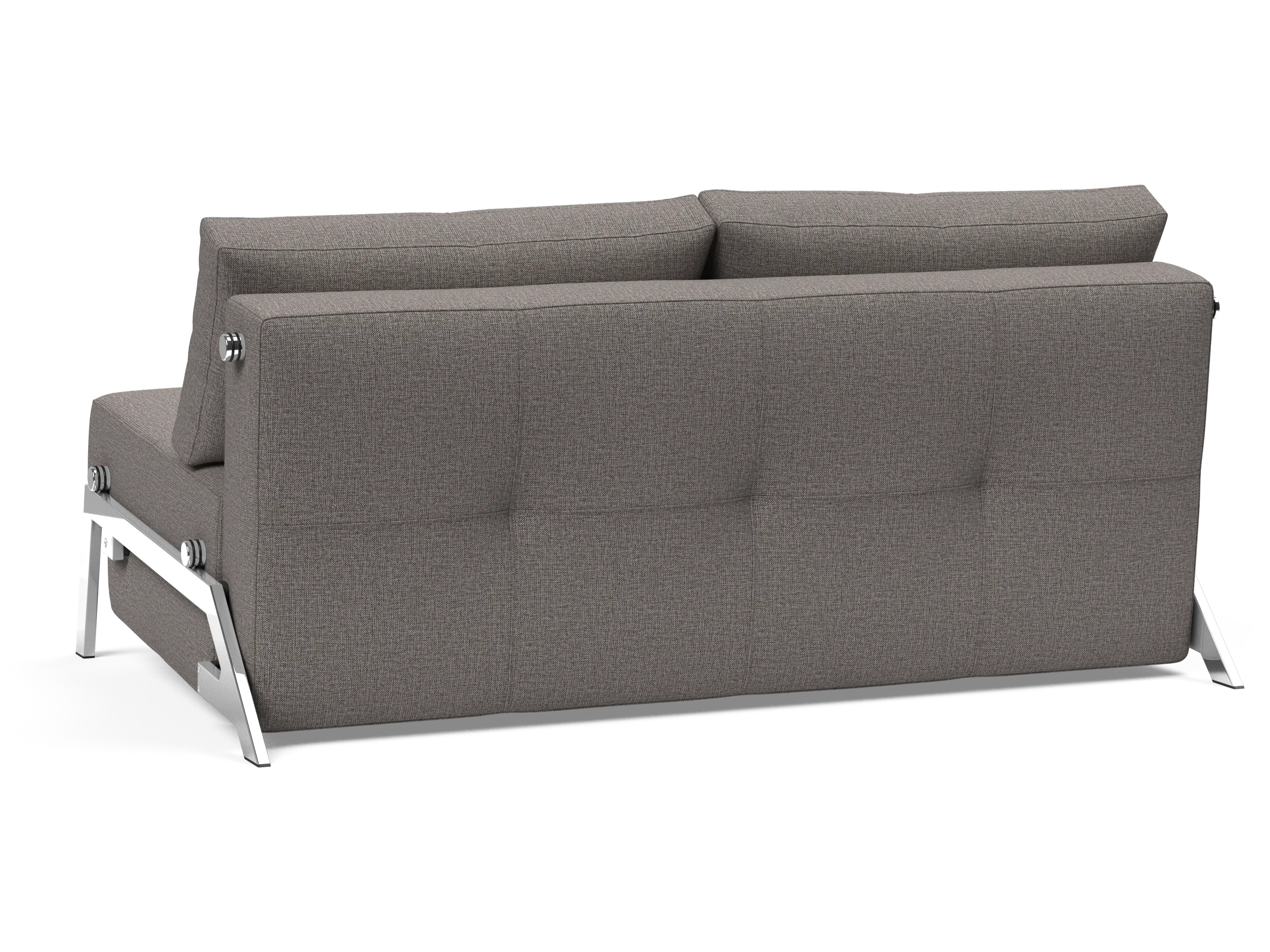 Cubed Queen-Size Sofa Bed with Chrome Legs