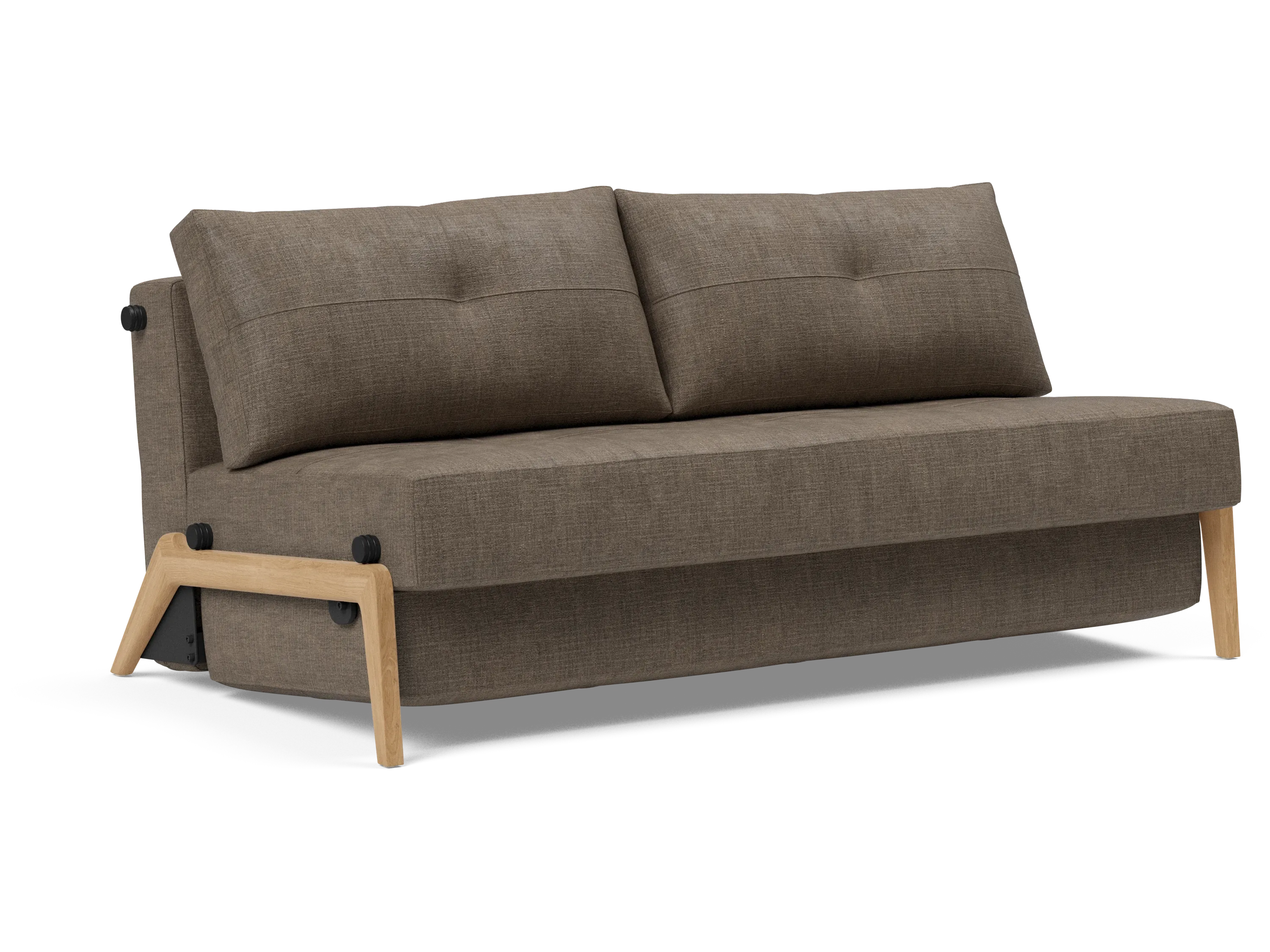 Cubed Queen-Size Sofa Bed with Wood Legs