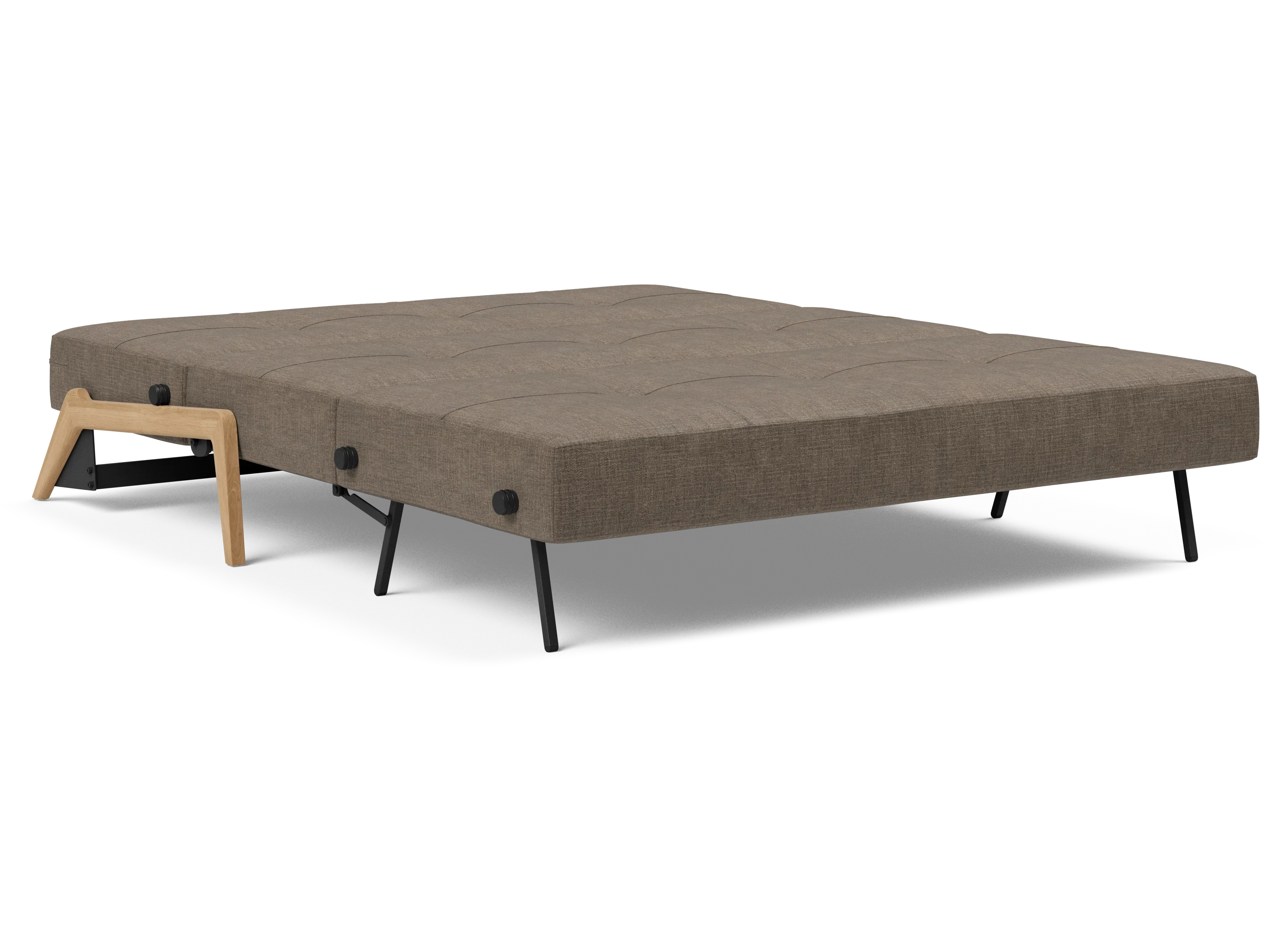 Cubed Queen-Size Sofa Bed with Wood Legs