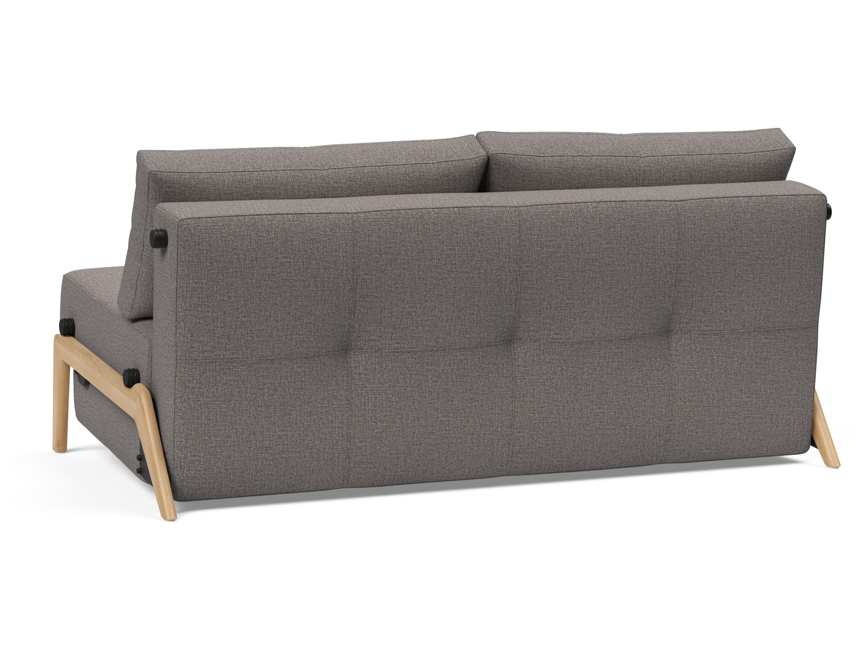 Cubed Queen-Size Sofa Bed with Wood Legs