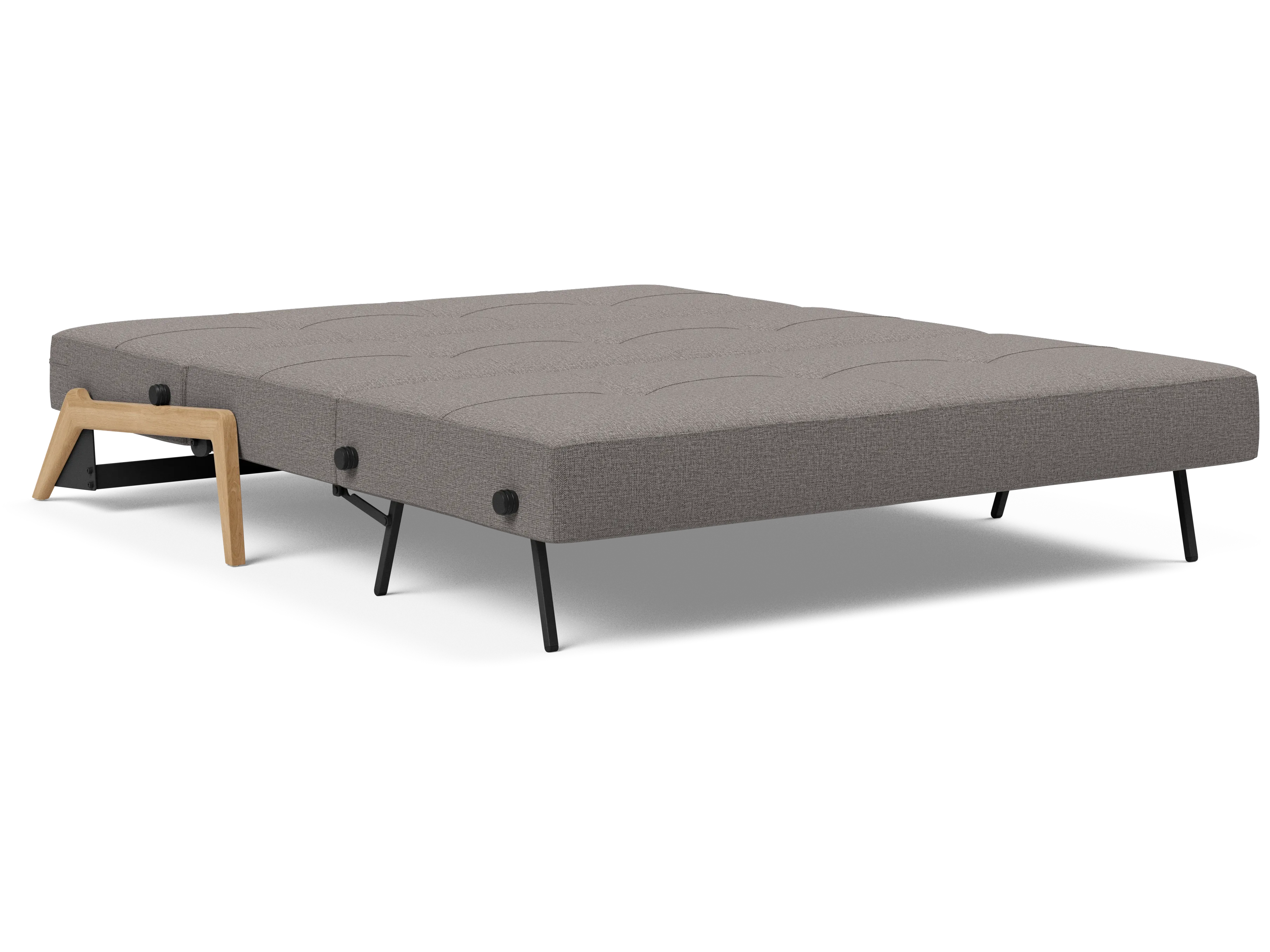 Cubed Queen-Size Sofa Bed with Wood Legs