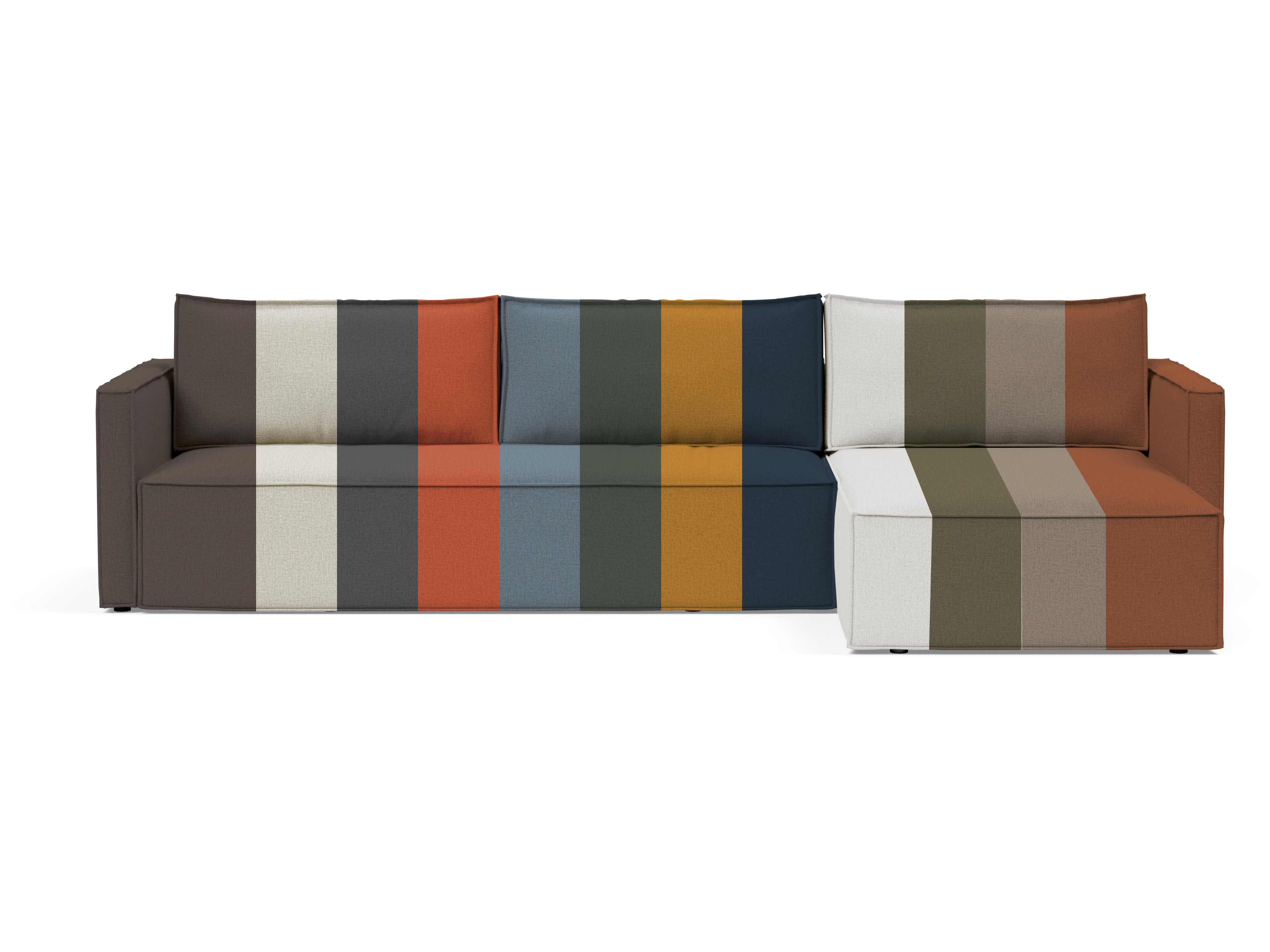Newilla Sectional Sofa Bed with Slim Arms