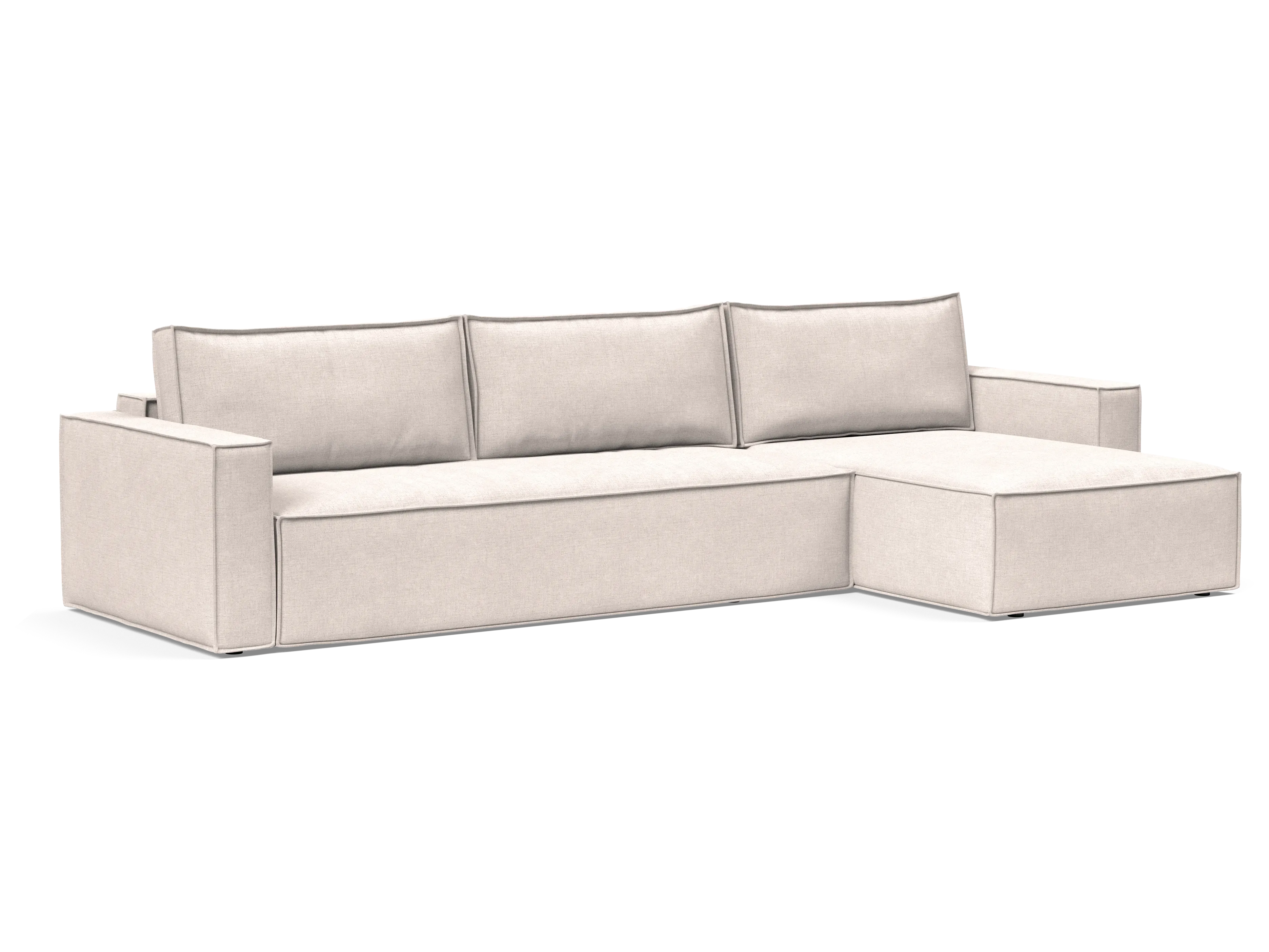 Newilla Sectional Sofa Bed with Wide Arms