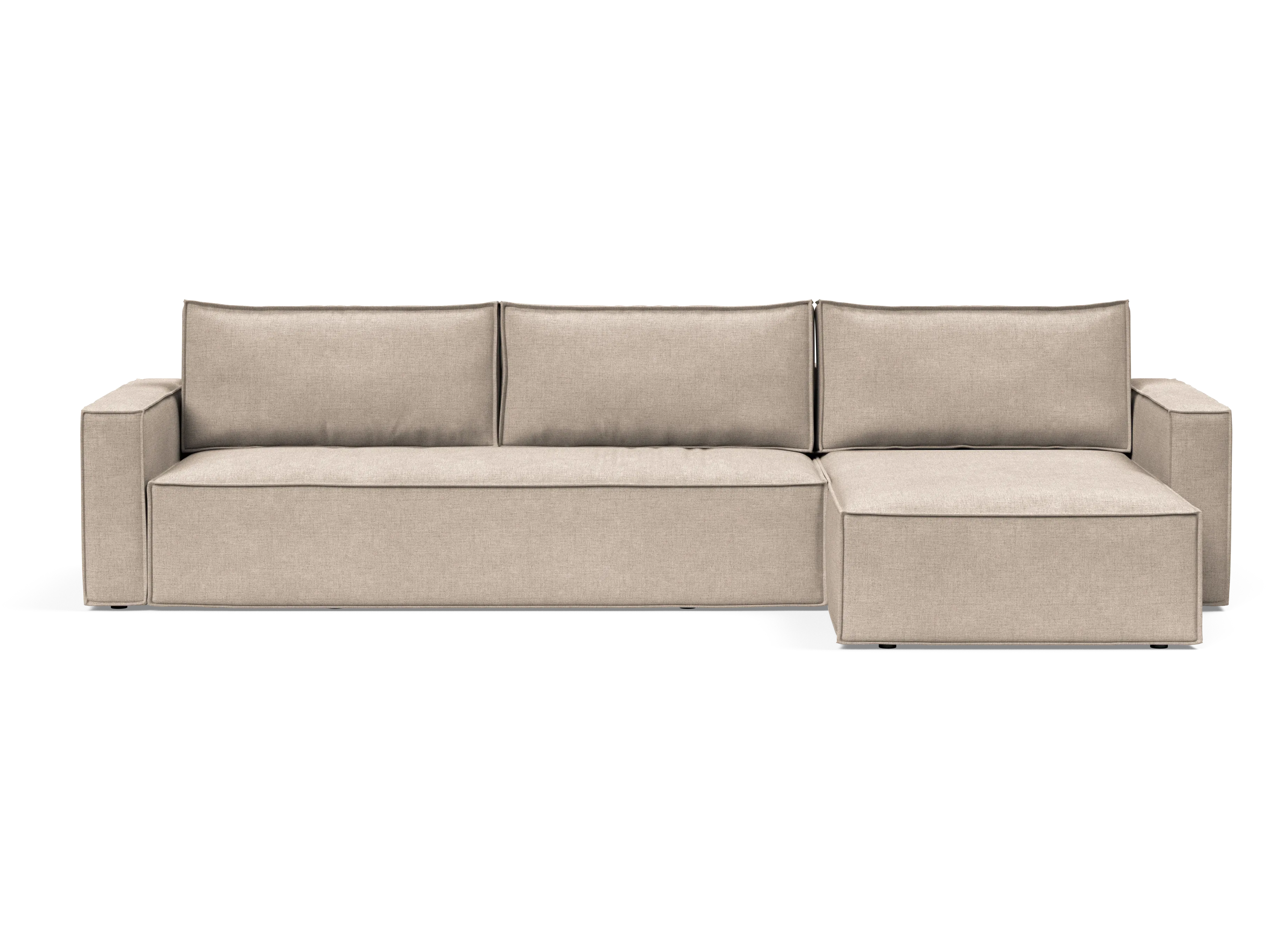 Newilla Sectional Sofa Bed with Wide Arms