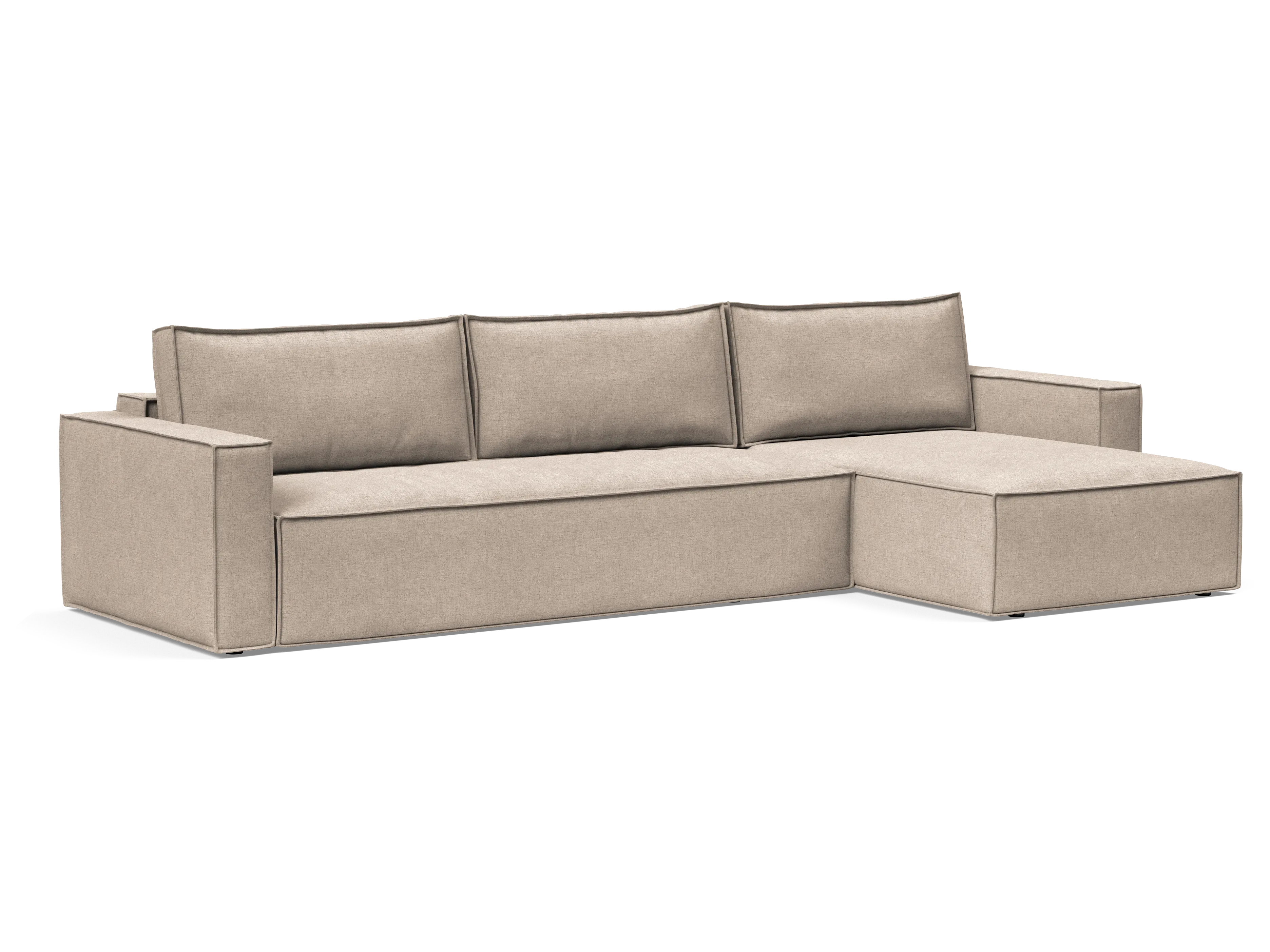 Newilla Sectional Sofa Bed with Wide Arms