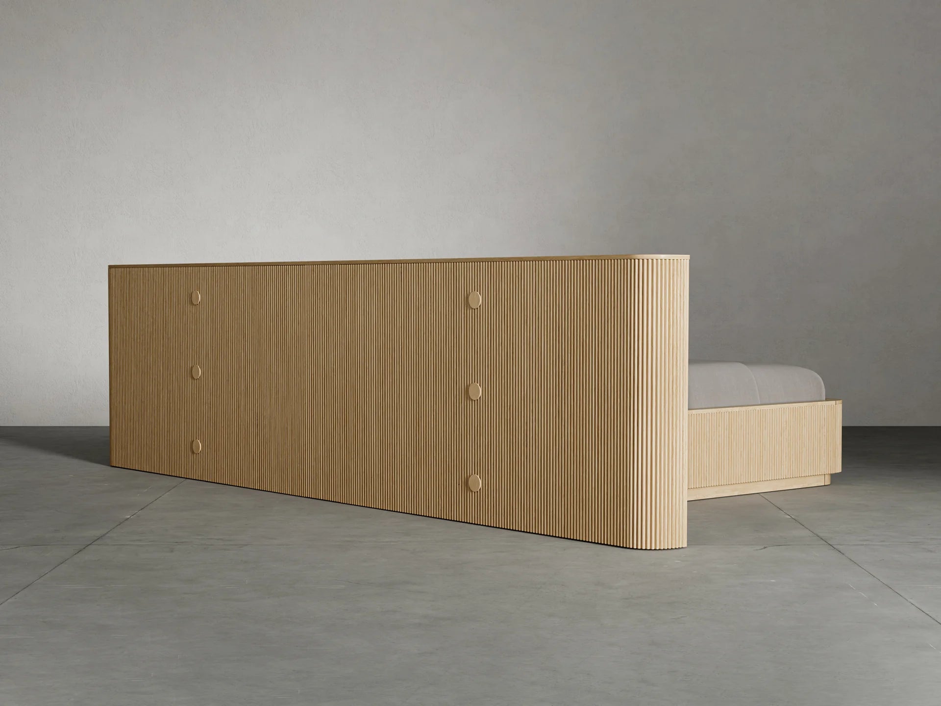 Surabaya Extended Bed with Nightstand