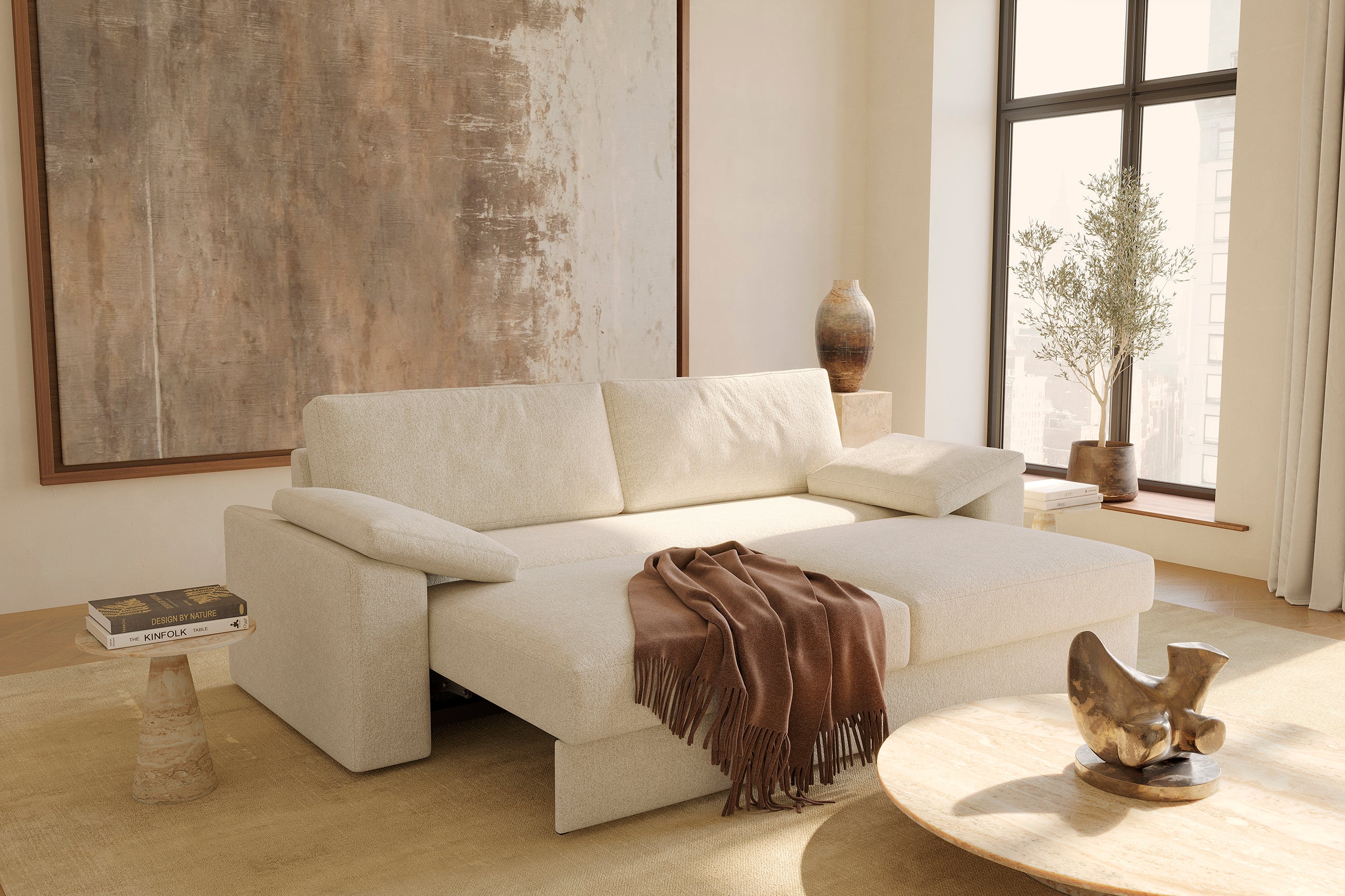 Vilander Sofa Bed with Cushion Arms