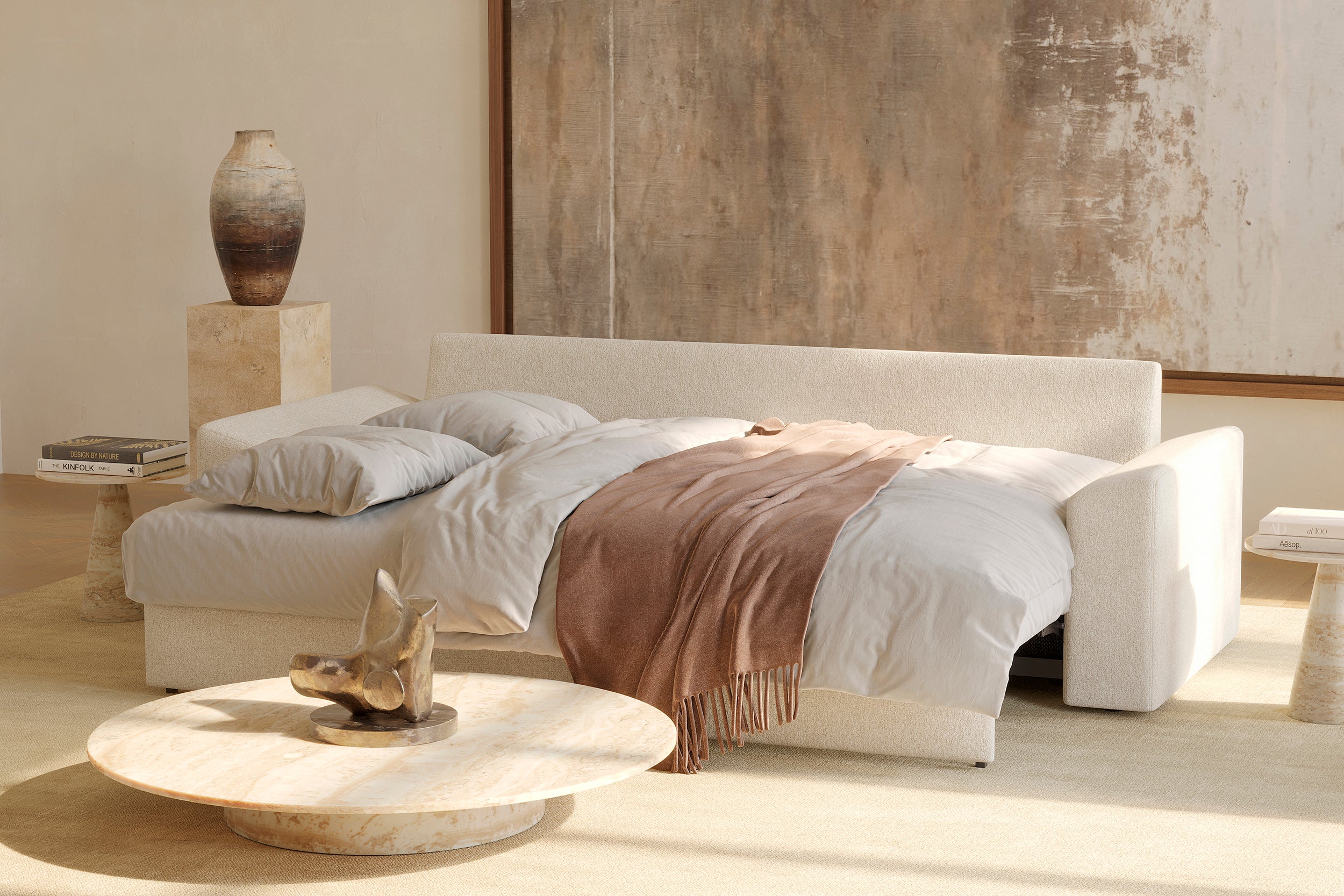 Vilander Sofa Bed with Cushion Arms