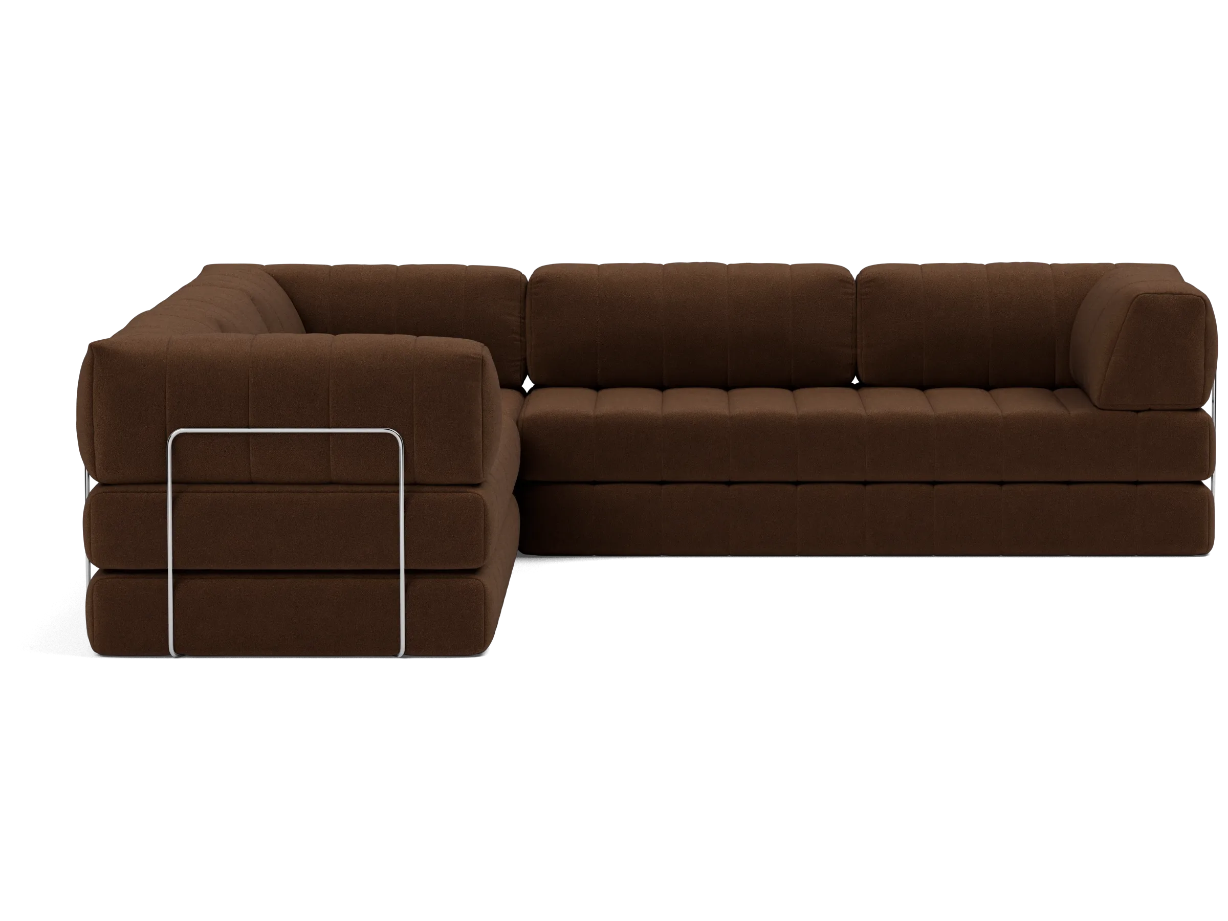 CozyPad Corner Sectional Sleeper Sofa with Arms