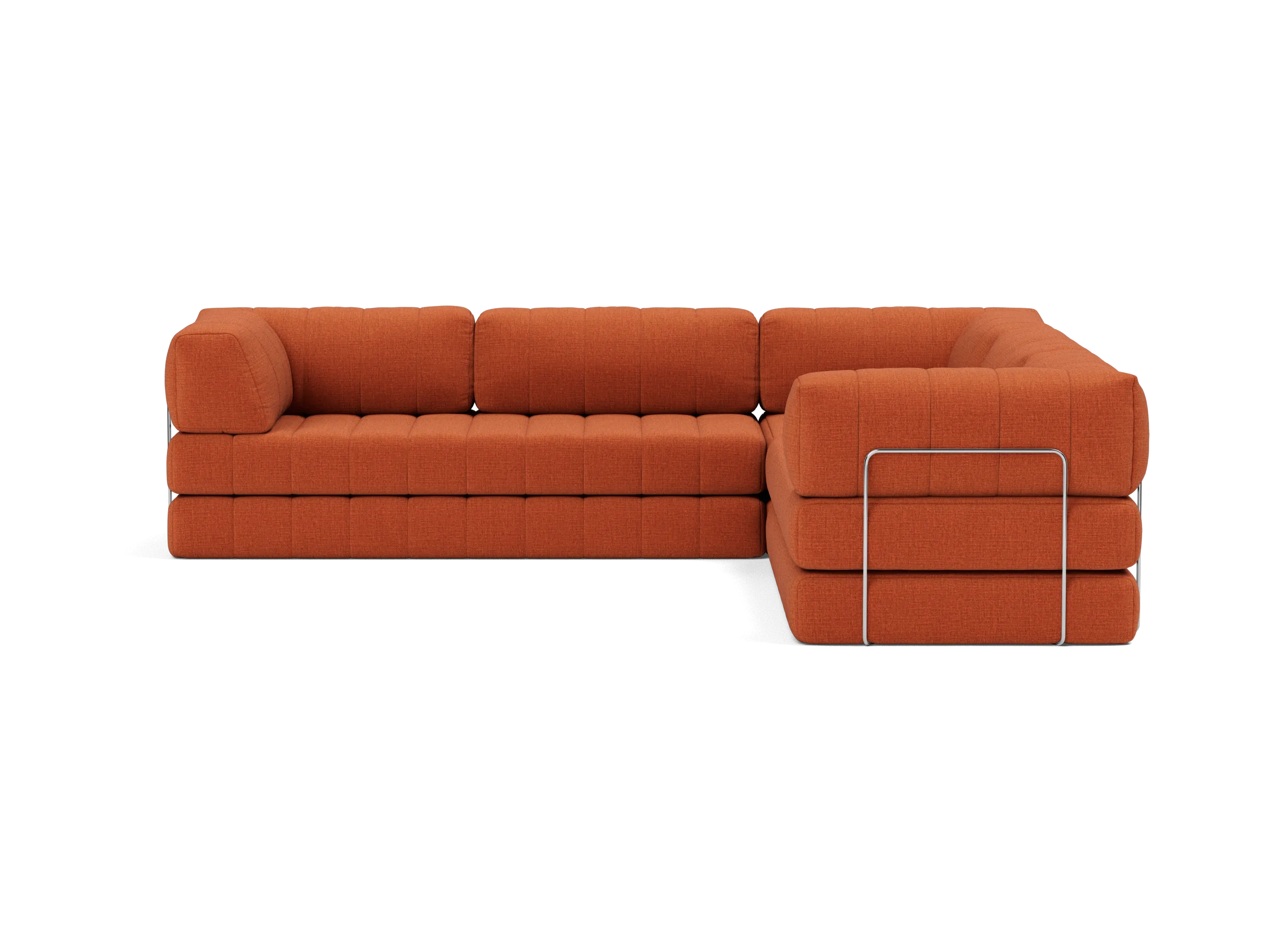 CozyPad Corner Sectional Sleeper Sofa with Arms