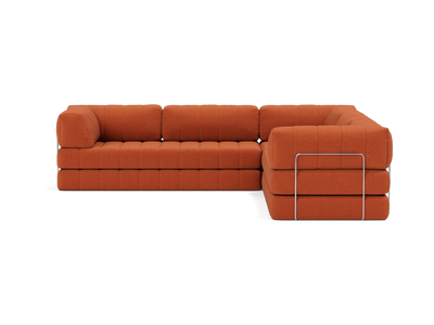 CozyPad Corner Sectional Sleeper Sofa with Arms