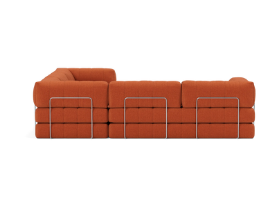 CozyPad Corner Sectional Sleeper Sofa with Arms