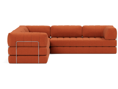 CozyPad Corner Sectional Sleeper Sofa with Arms