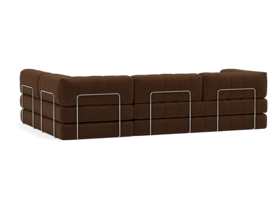 CozyPad Sectional Sleeper Sofa with Arms