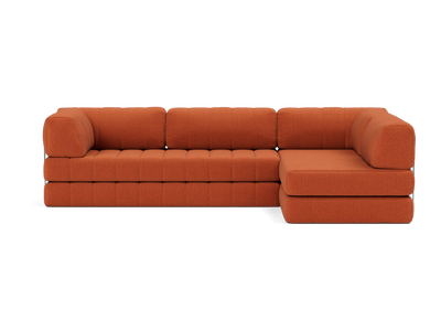 CozyPad Sectional Sleeper Sofa with Arms