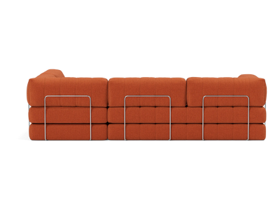 CozyPad Sectional Sleeper Sofa with Arms