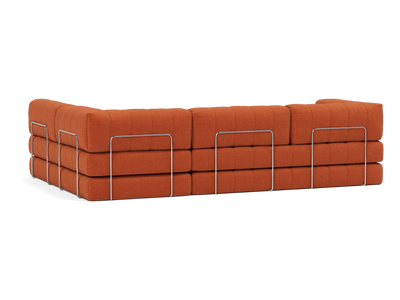 CozyPad Sectional Sleeper Sofa with Arms
