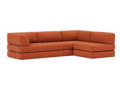 CozyPad Sectional Sleeper Sofa with Arms