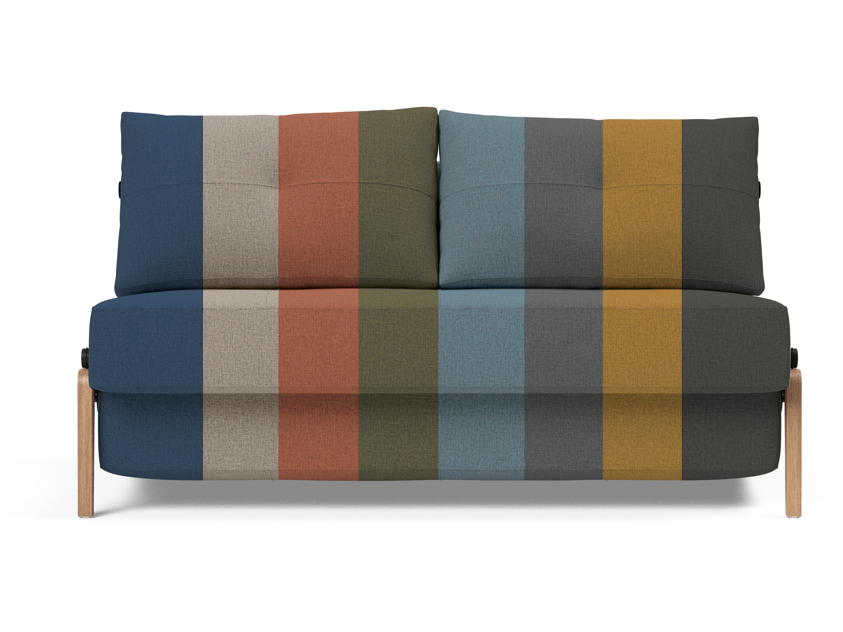 Cubed Full-Size Sofa Bed with Wood Legs