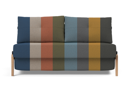 Cubed Full-Size Sofa Bed with Wood Legs