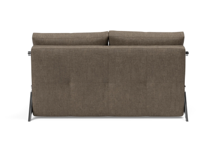 Cubed Full-Size Sofa Bed with Chrome Legs