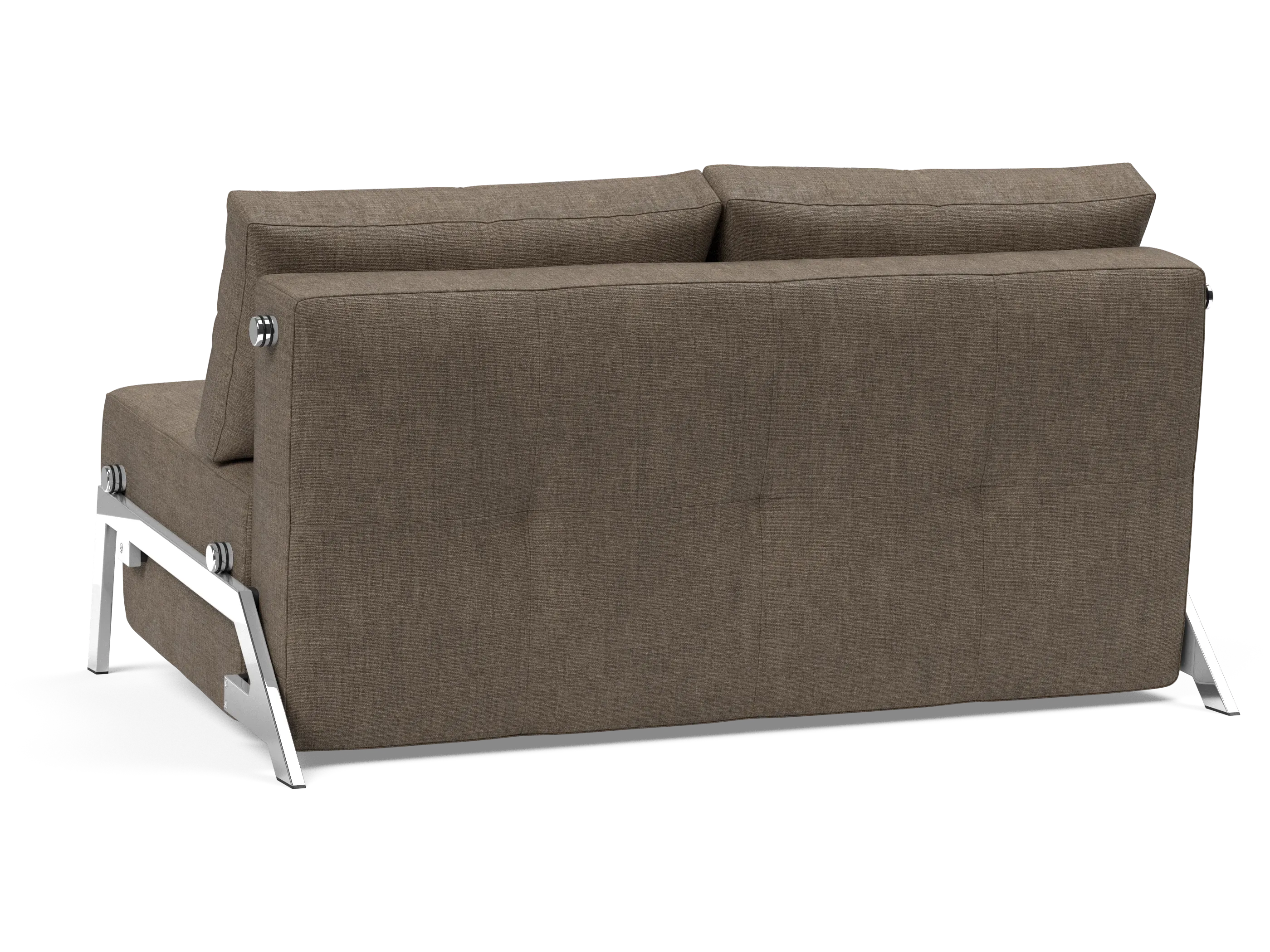 Cubed Full-Size Sofa Bed with Chrome Legs
