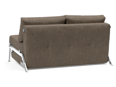 Cubed Full-Size Sofa Bed with Chrome Legs