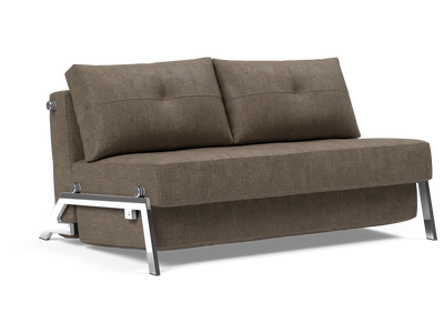 Cubed Full-Size Sofa Bed with Chrome Legs