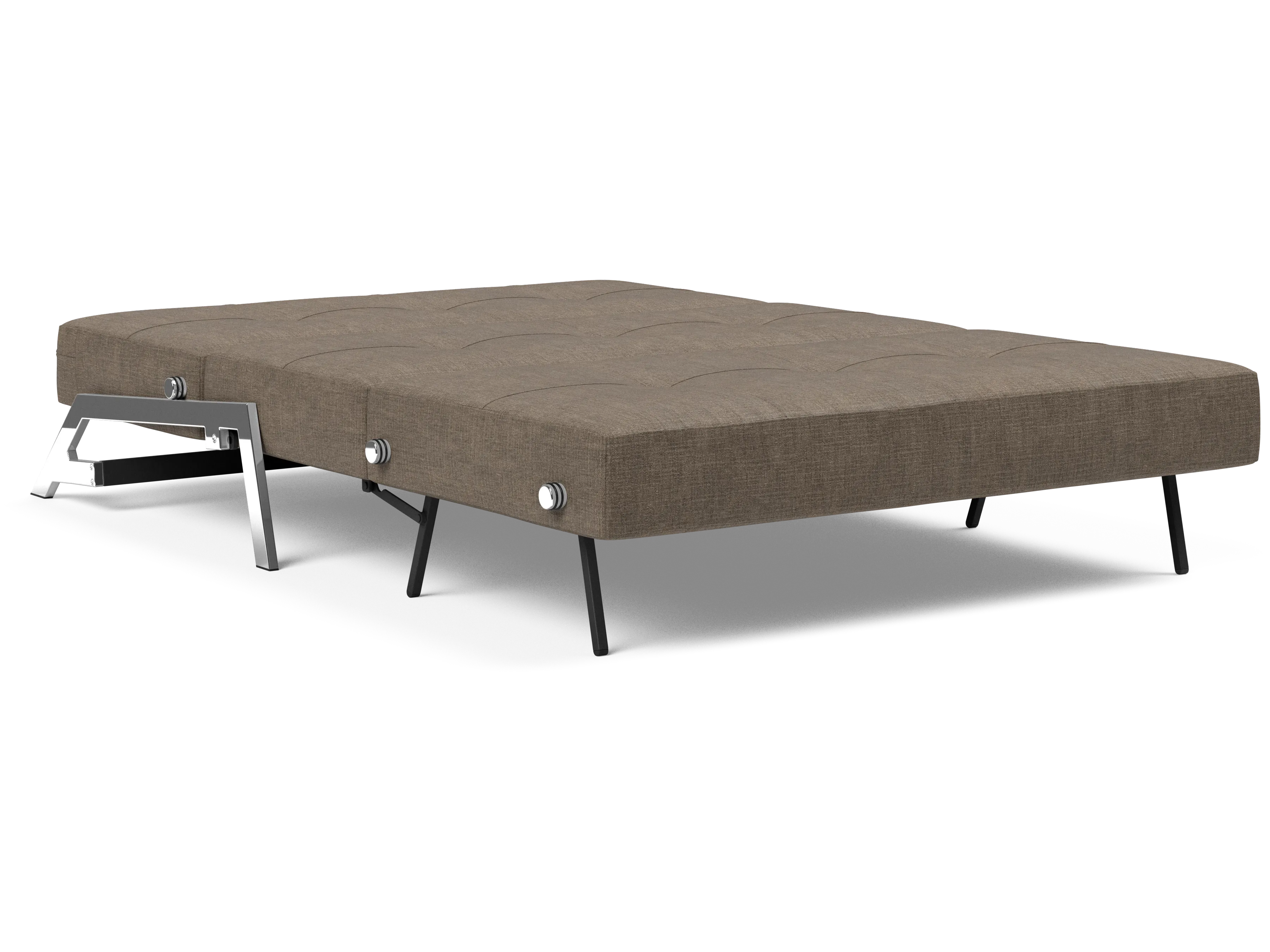 Cubed Full-Size Sofa Bed with Chrome Legs