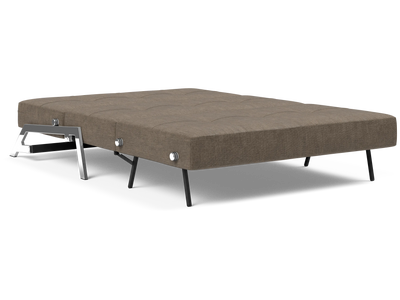 Cubed Full-Size Sofa Bed with Chrome Legs