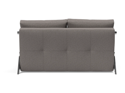 Cubed Full-Size Sofa Bed with Chrome Legs