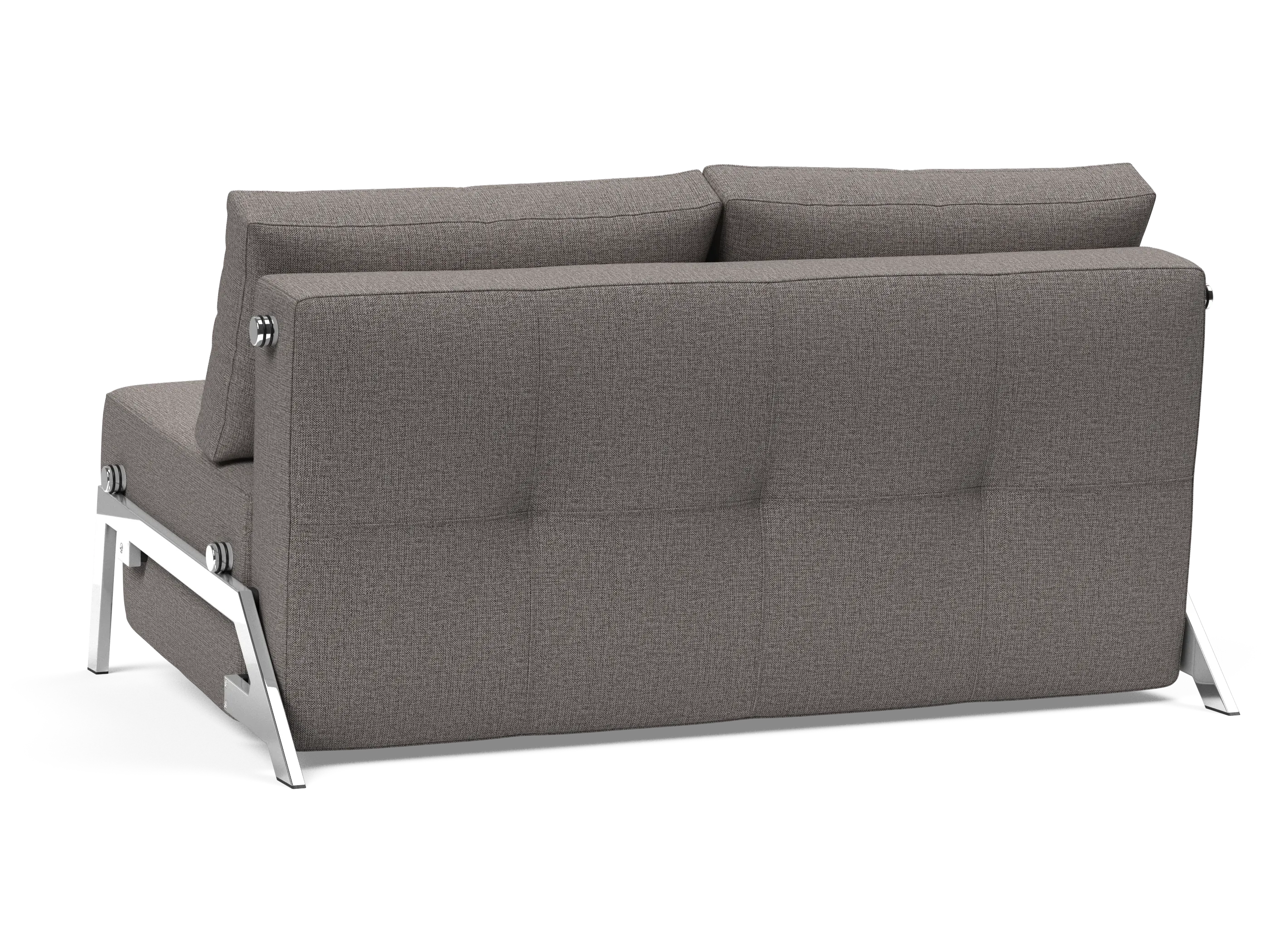 Cubed Full-Size Sofa Bed with Chrome Legs