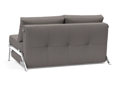 Cubed Full-Size Sofa Bed with Chrome Legs