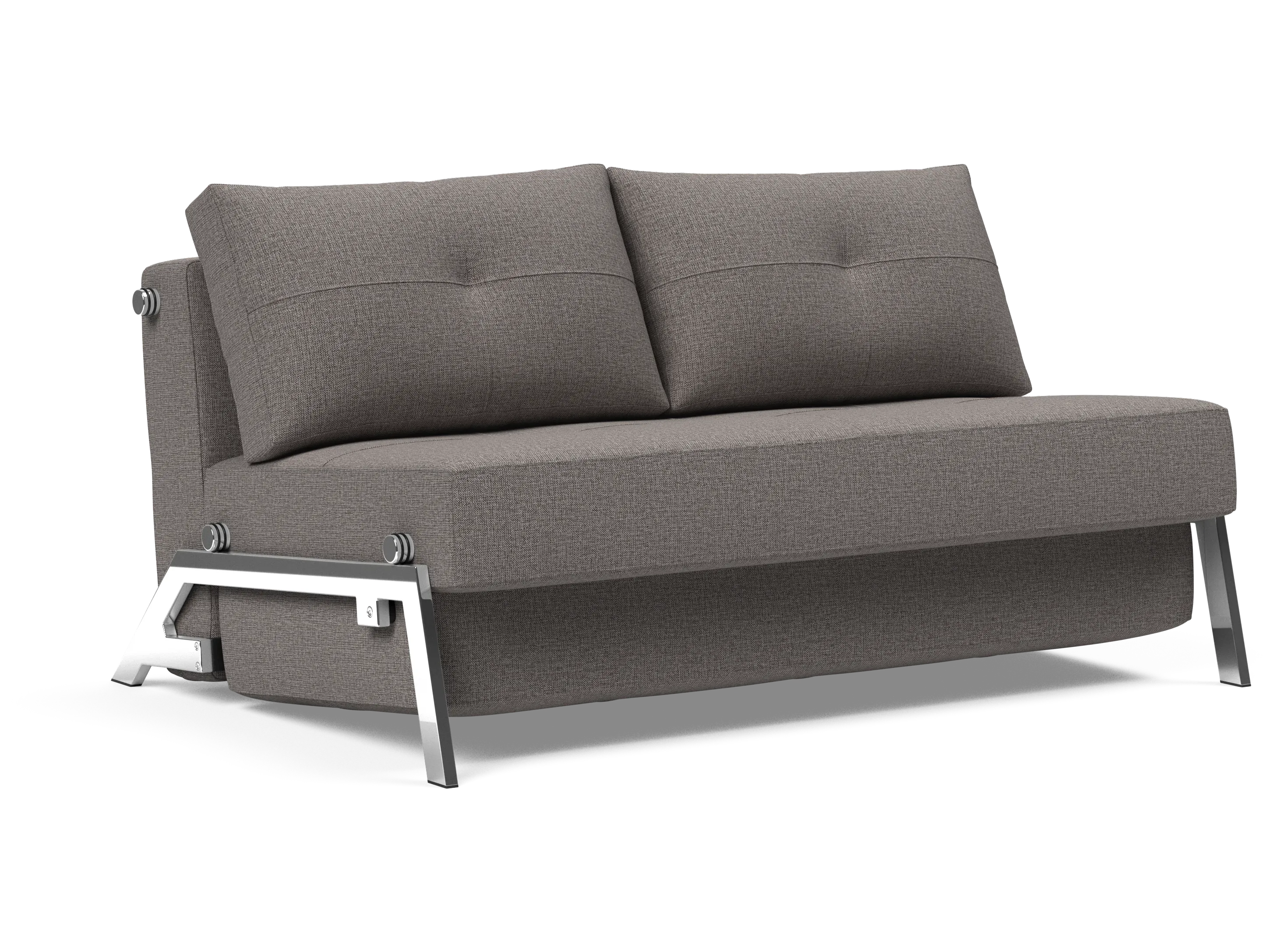 Cubed Full-Size Sofa Bed with Chrome Legs