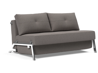 Cubed Full-Size Sofa Bed with Chrome Legs